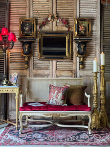 Vintage Black & Gold Gilt Mirror