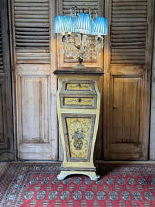 Vintage Handpainted Continental Cabinet