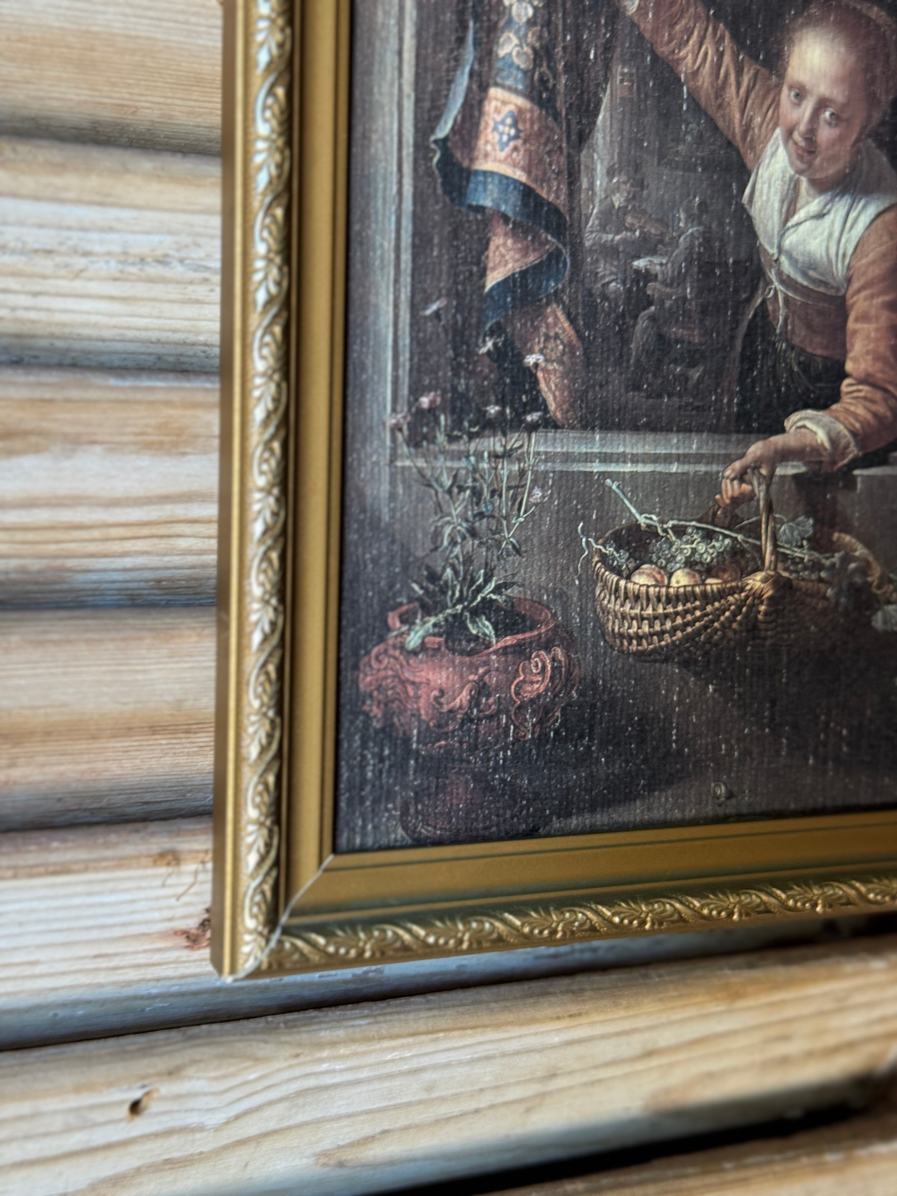 Vintage Framed Print After Gerard Dou