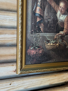 Vintage Framed Print After Gerard Dou