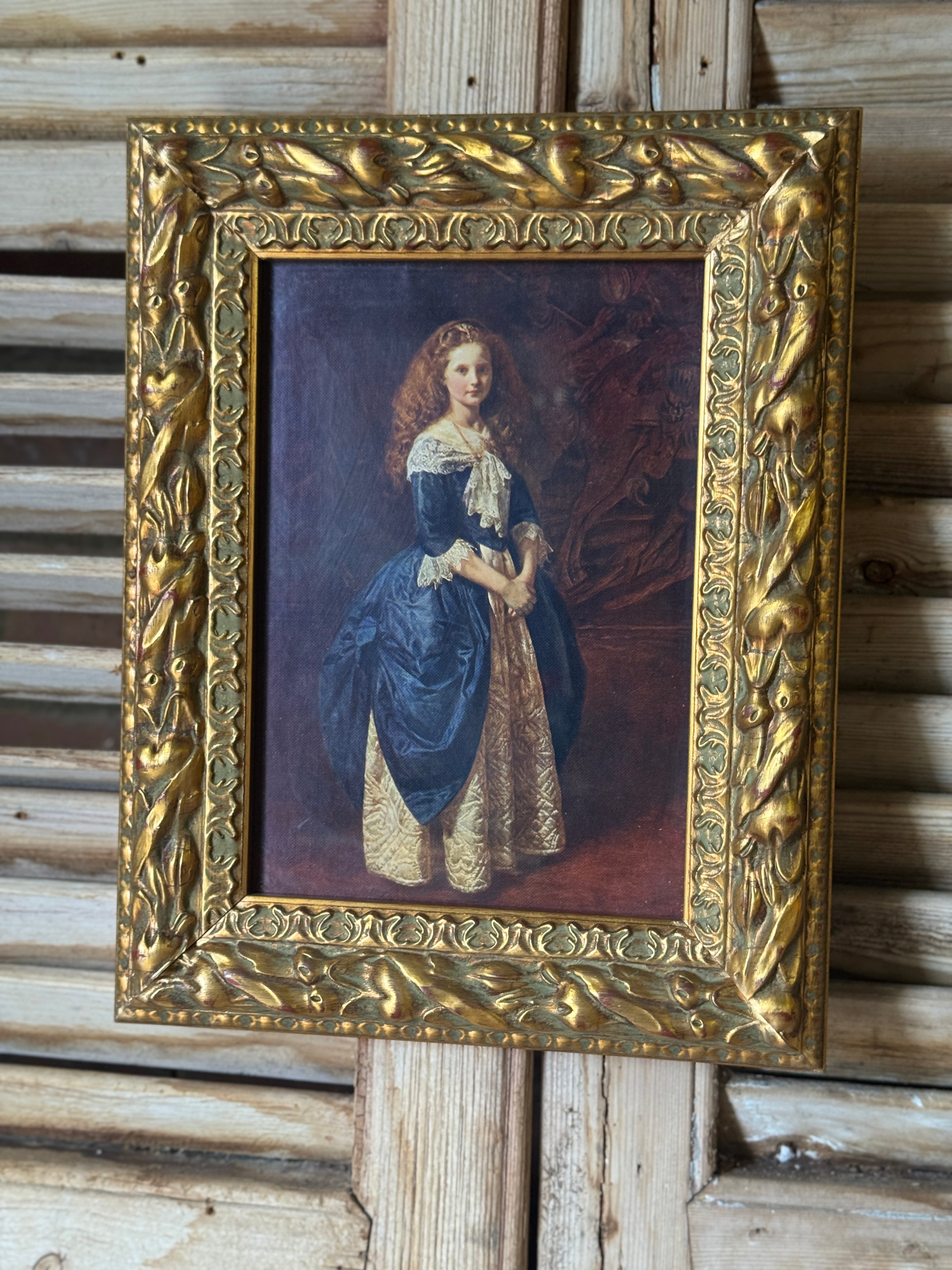 Vintage Ornate Gilt Framed Print of "My Great Grandmother"