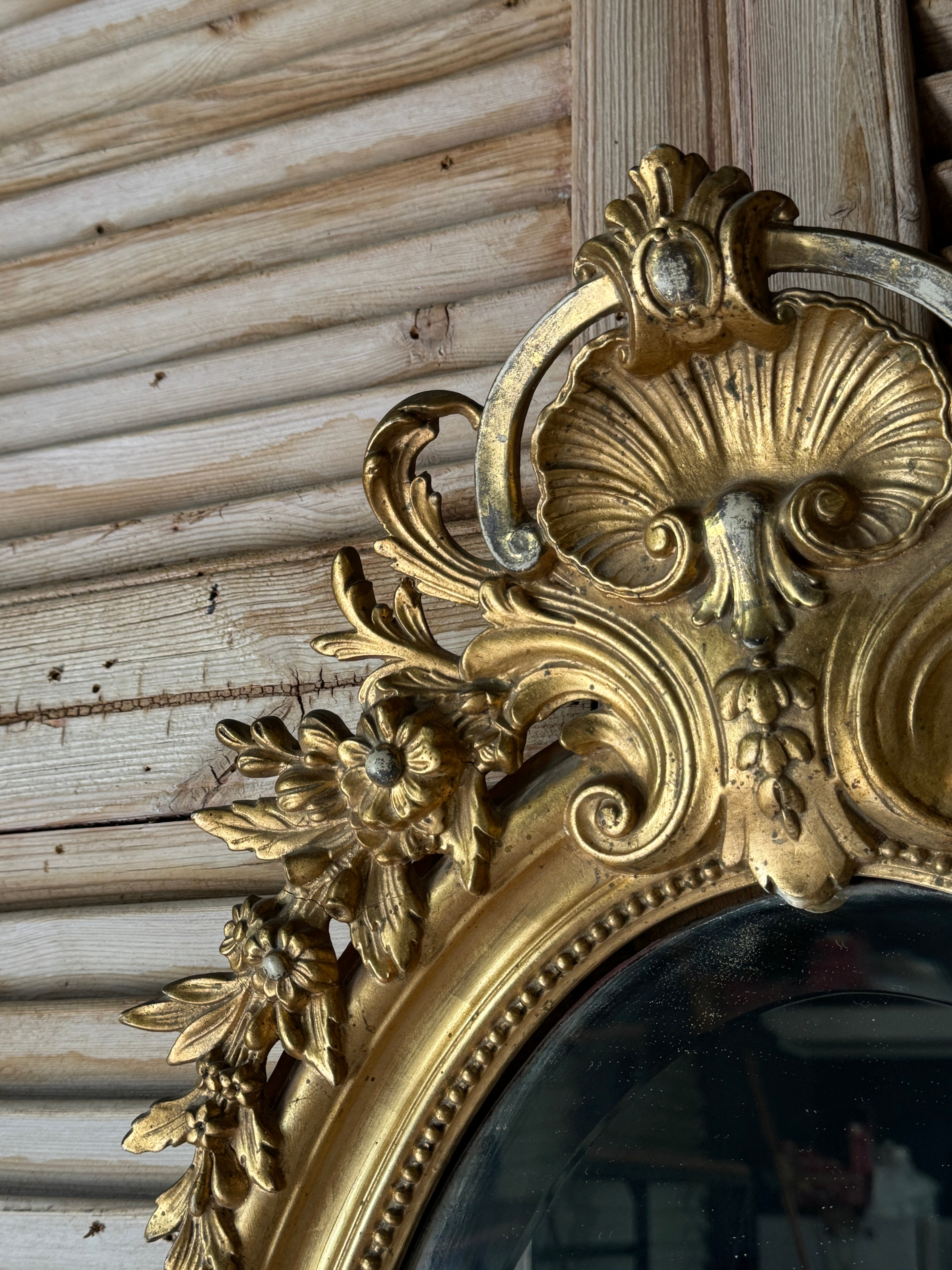 19th Century Antique French Gilt Mirror