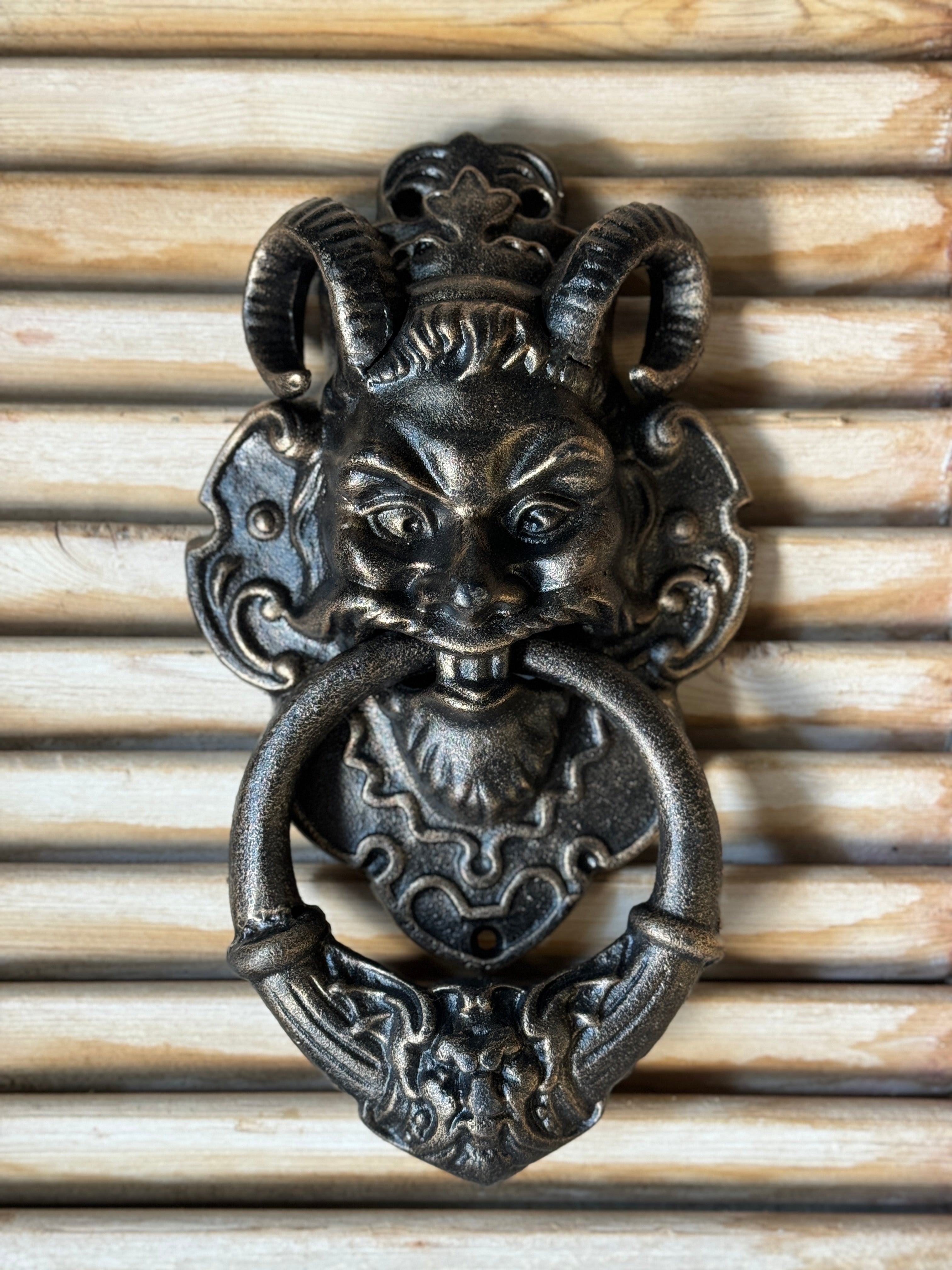 Large Gargoyle Cast Iron Door Knocker