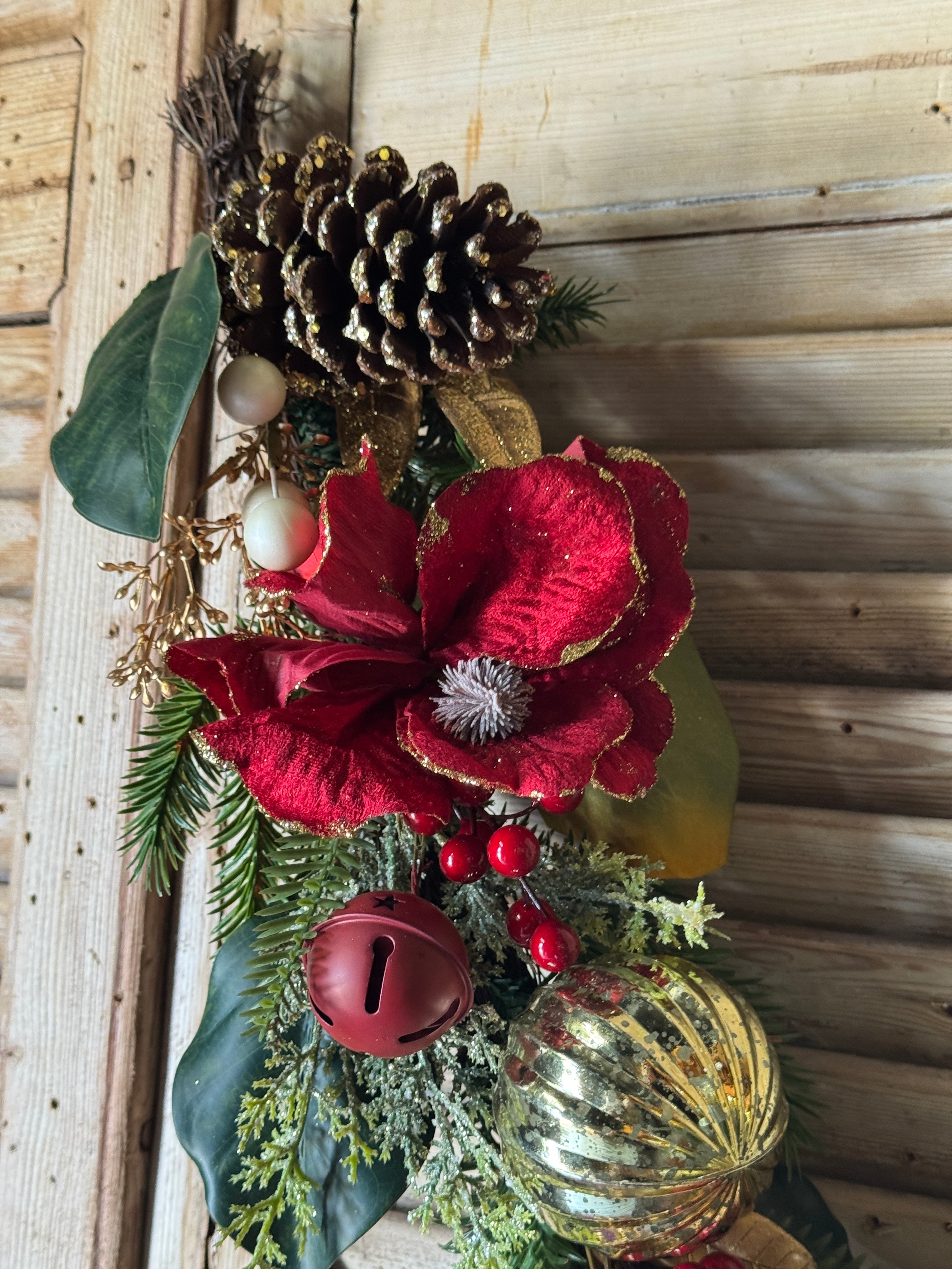 Christmas Magnolia & Pine Garland