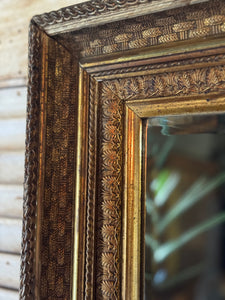 Antique 1920s Fine Gilt Mirror