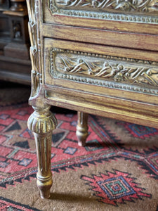 Louis XVI Style Marble Top Side Table