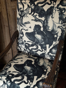 Antique 19th Century Newly Upholstered Armchair