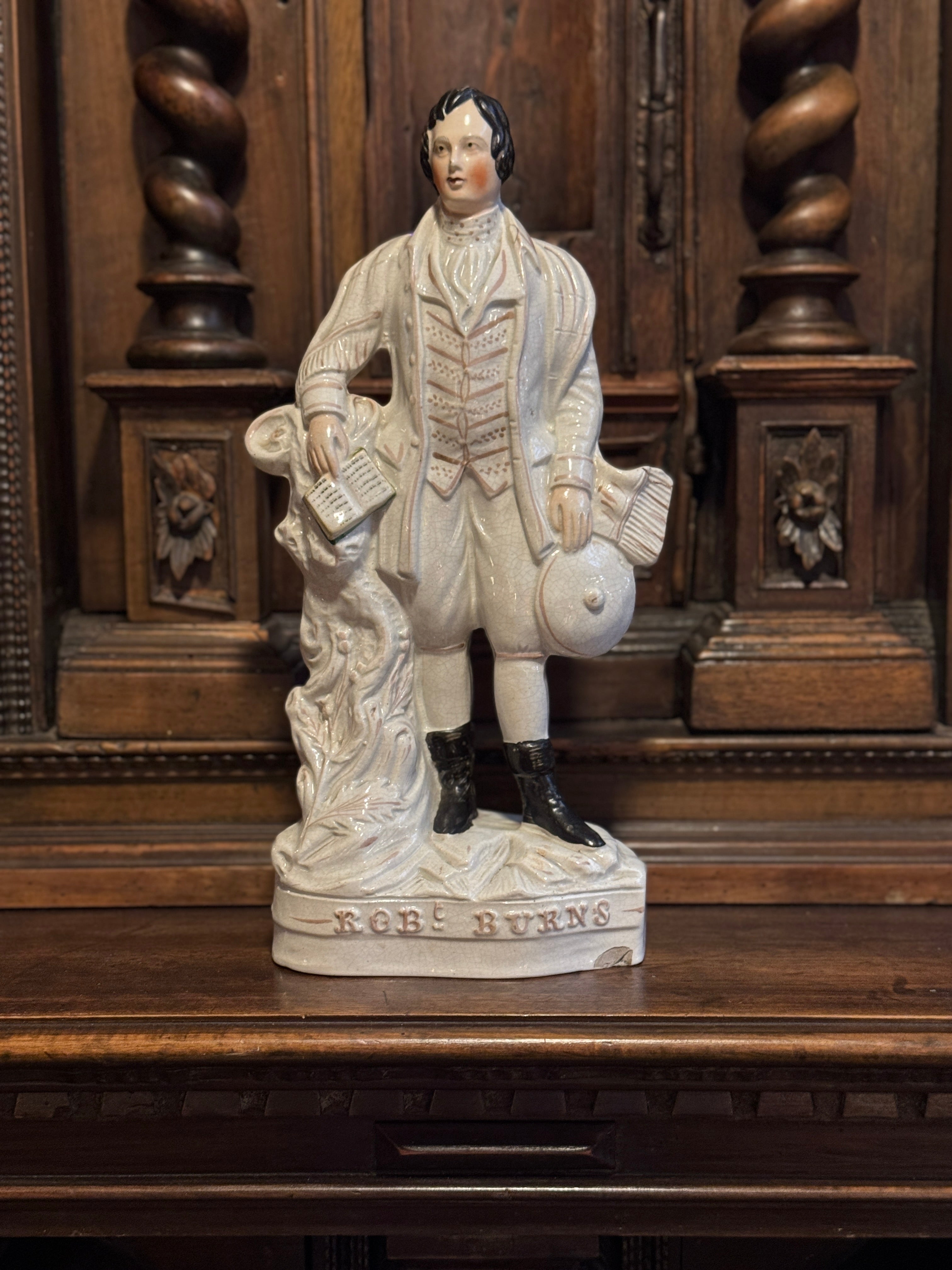 Antique Staffordshire Figure – Robert Burns