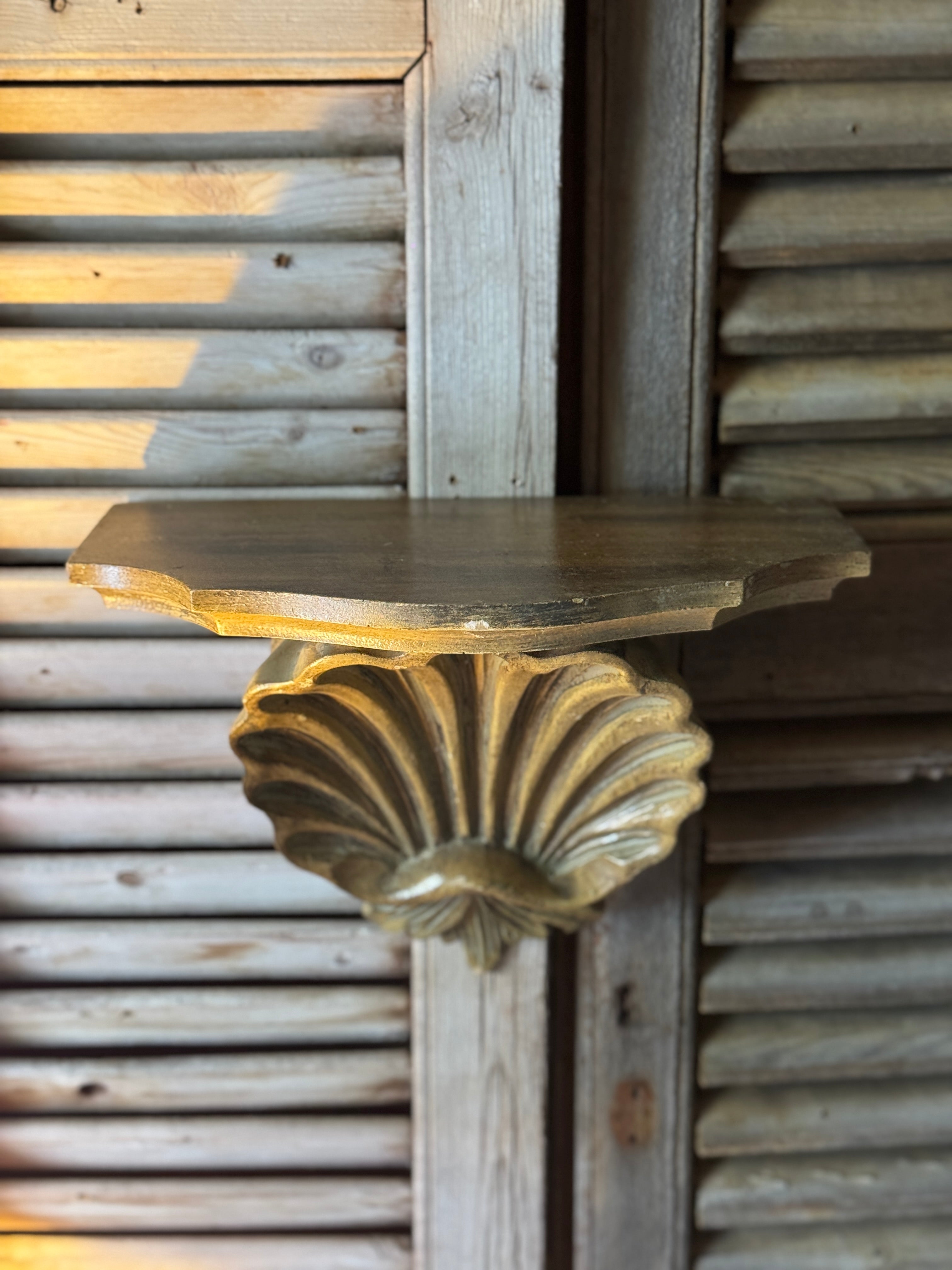 Pair of Vintage Decorative Wall Sconces / Shelf