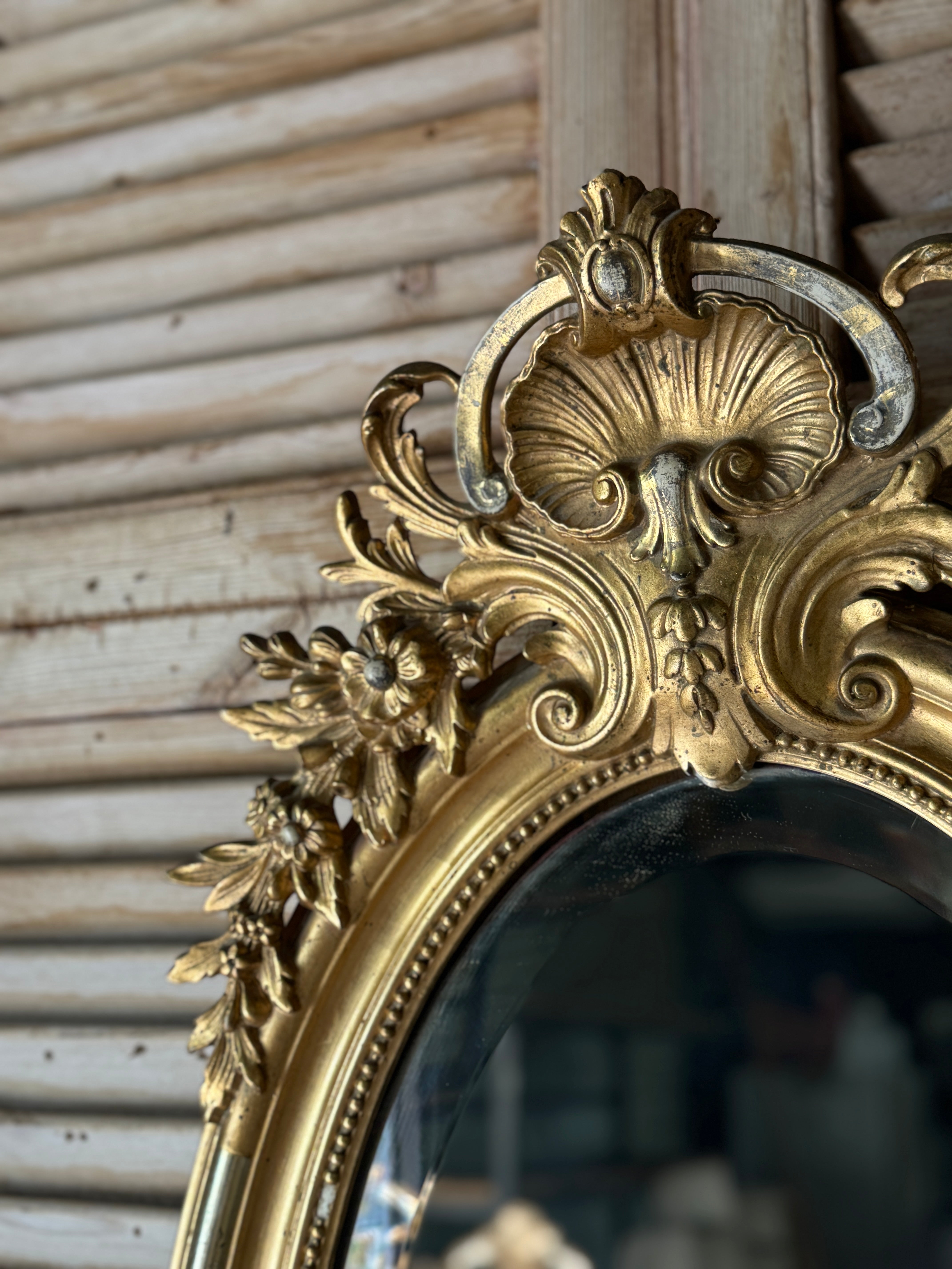 19th Century Antique French Gilt Mirror