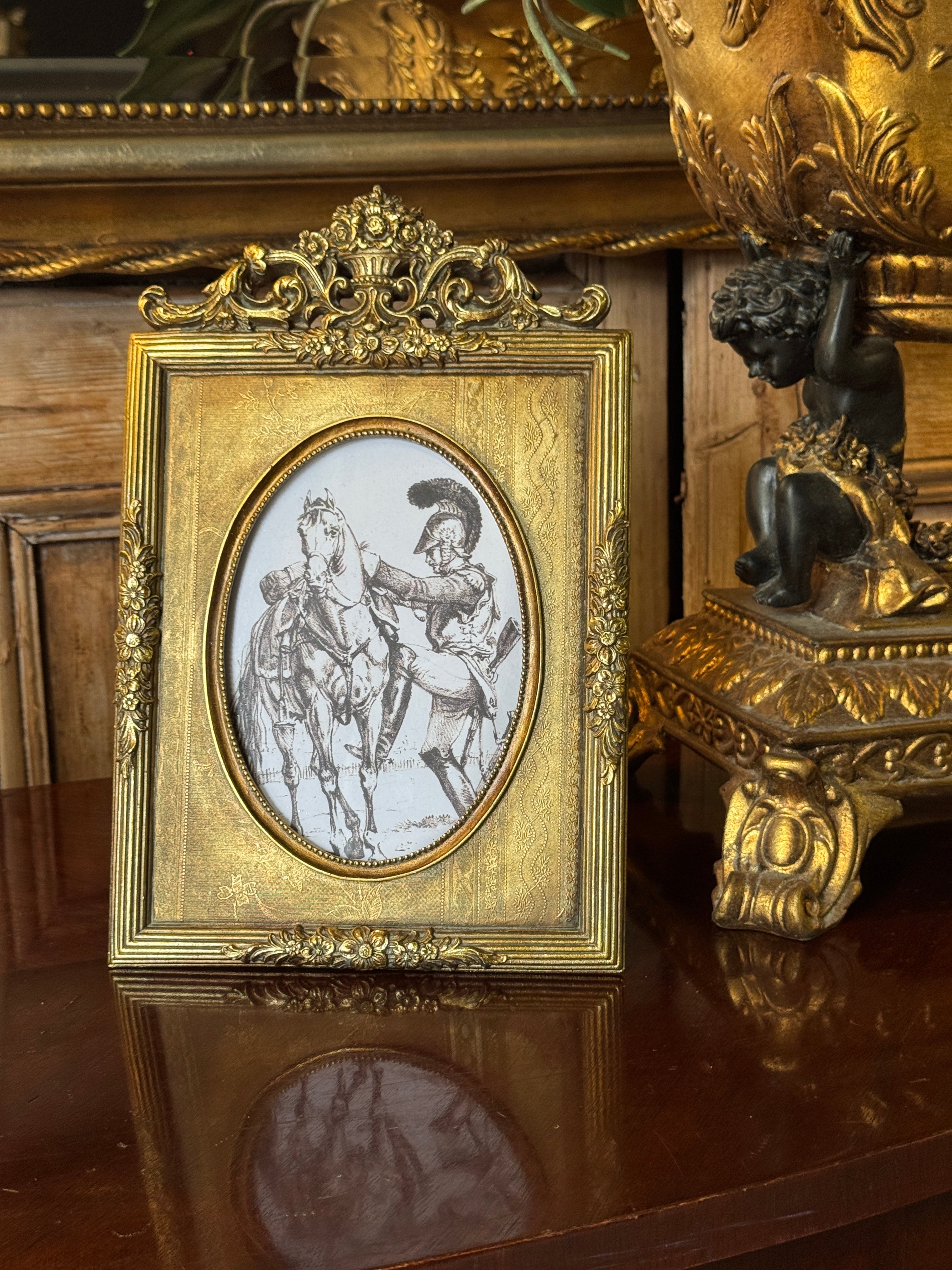 Crested Gilt Photo Frame