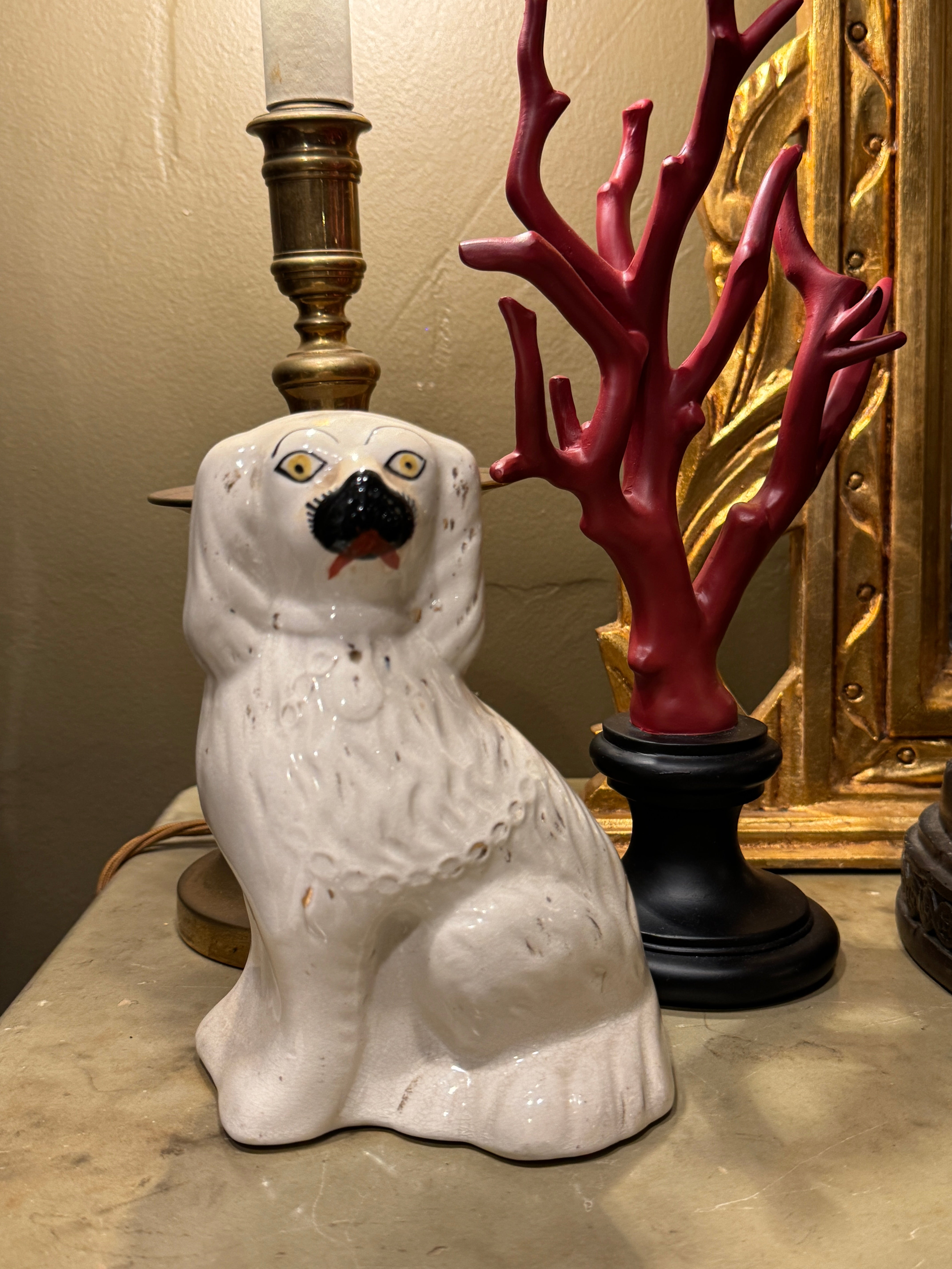 Small Vintage Staffordshire Dog