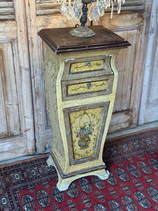 Vintage Handpainted Continental Cabinet