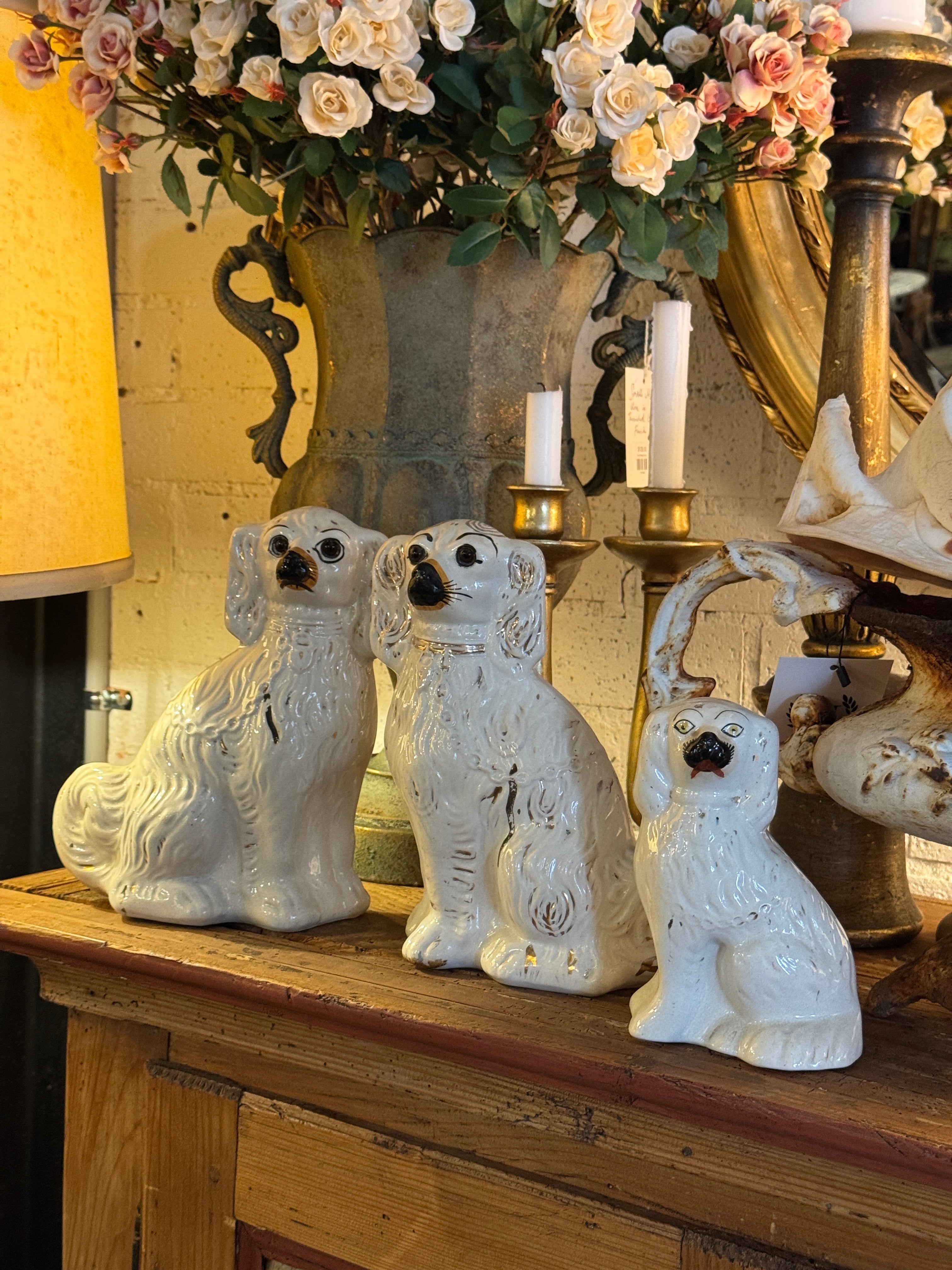 Small Vintage Staffordshire Dog