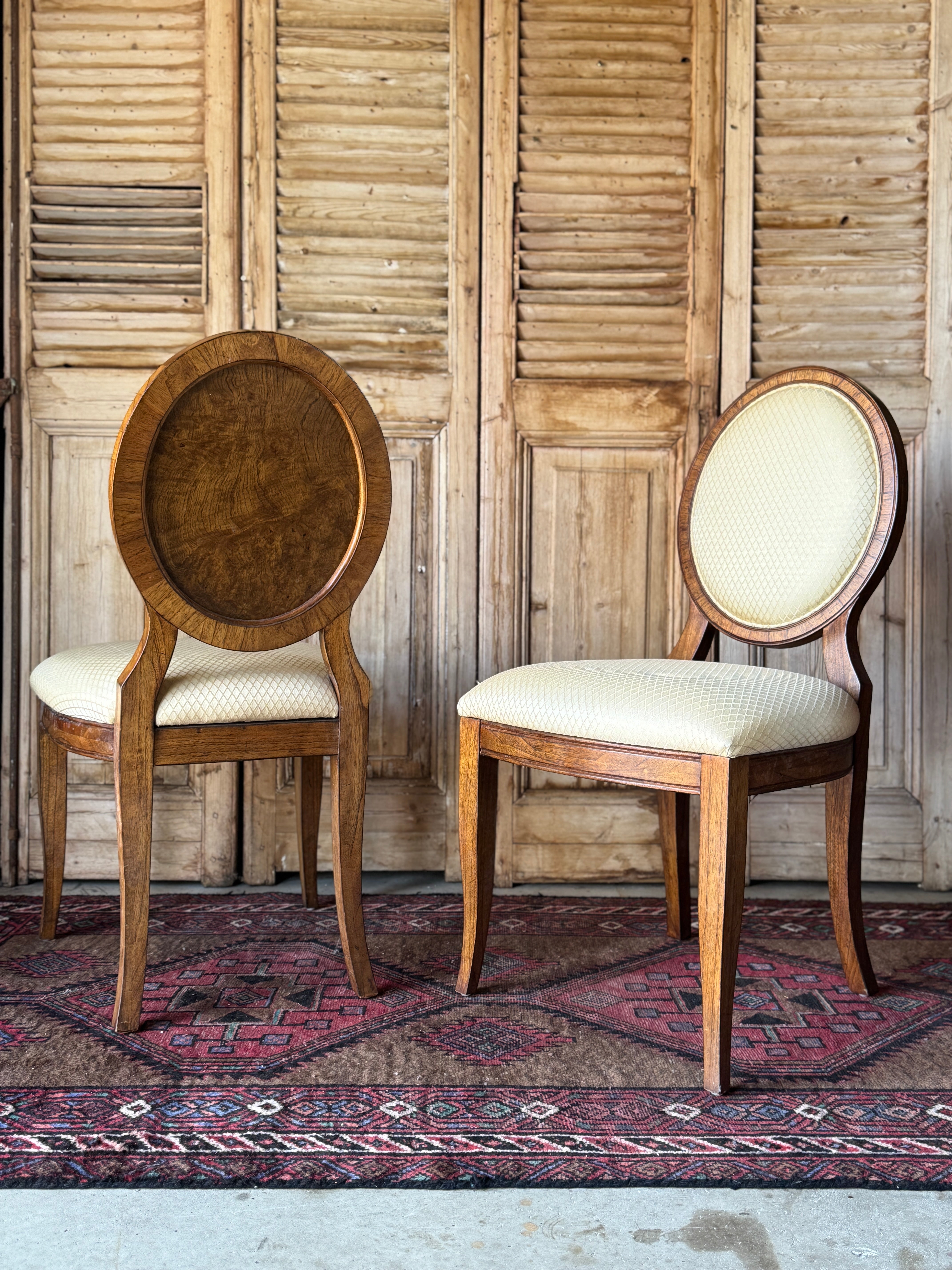 Vintage Set of 4 John Lewis Hemingway Spoon Back Walnut Dining Chairs