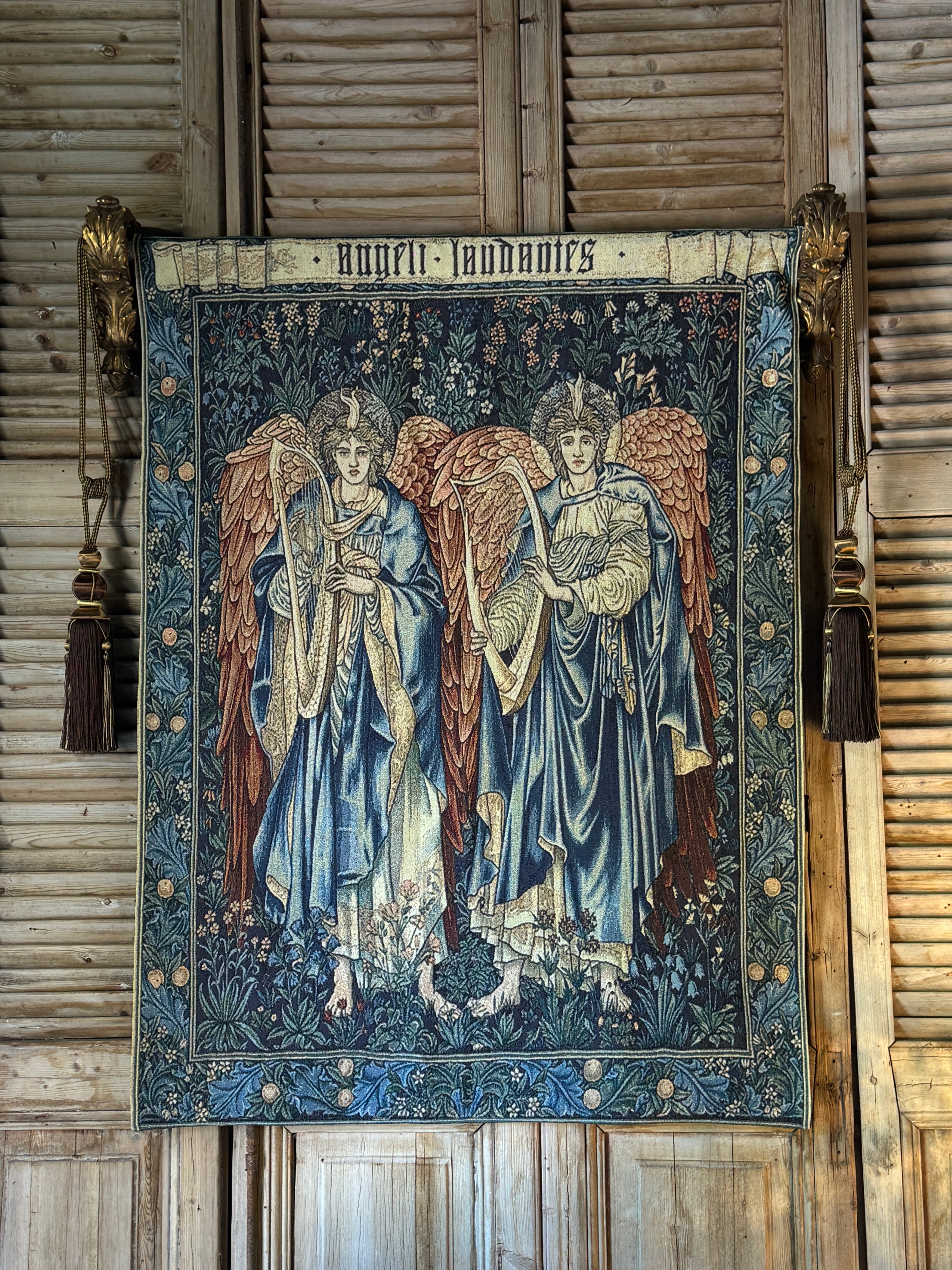 Large 'Angeli Laudantes' Tapestry Hanging after William Morris