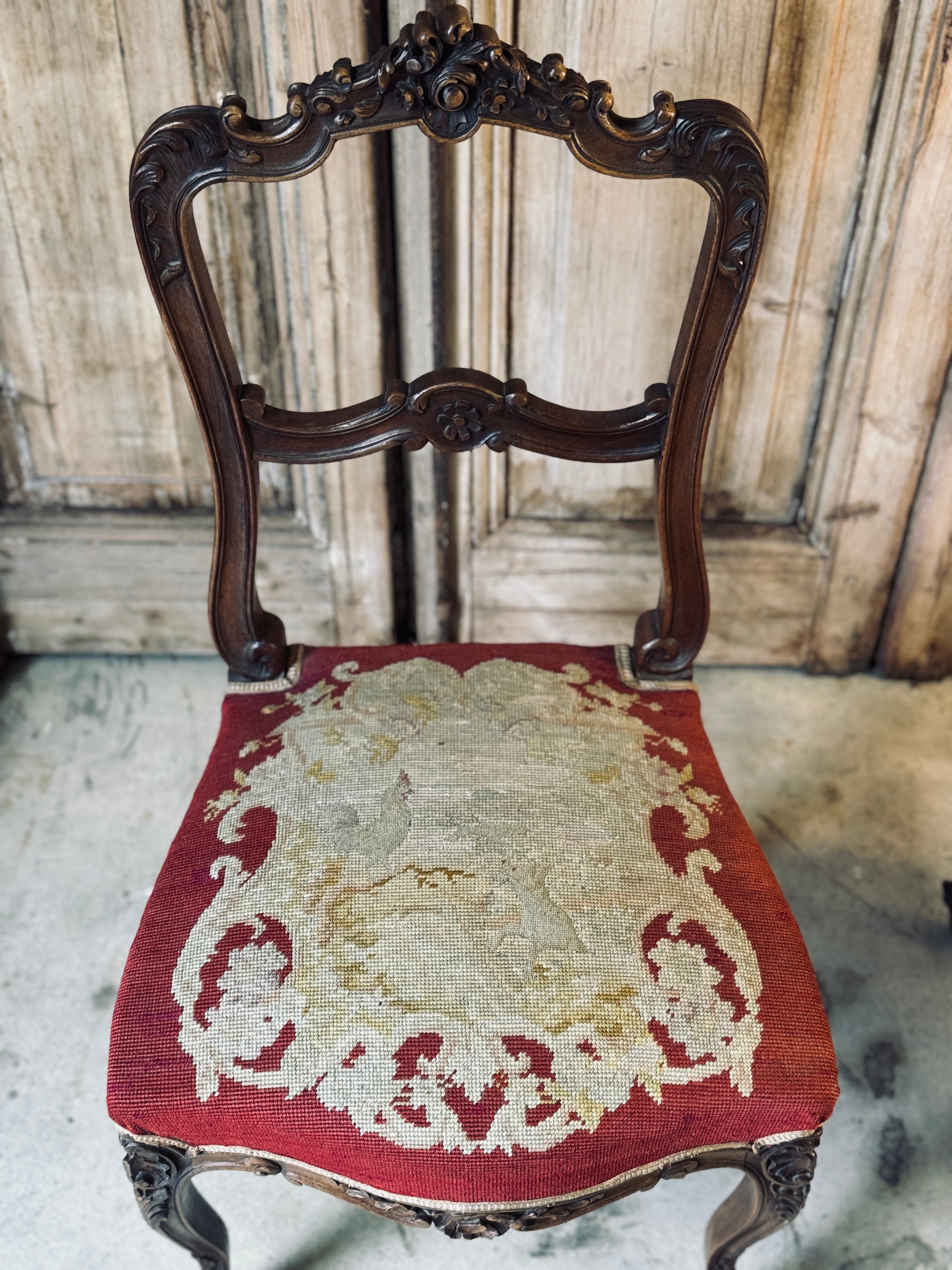 Pair of Victorian Walnut Chairs