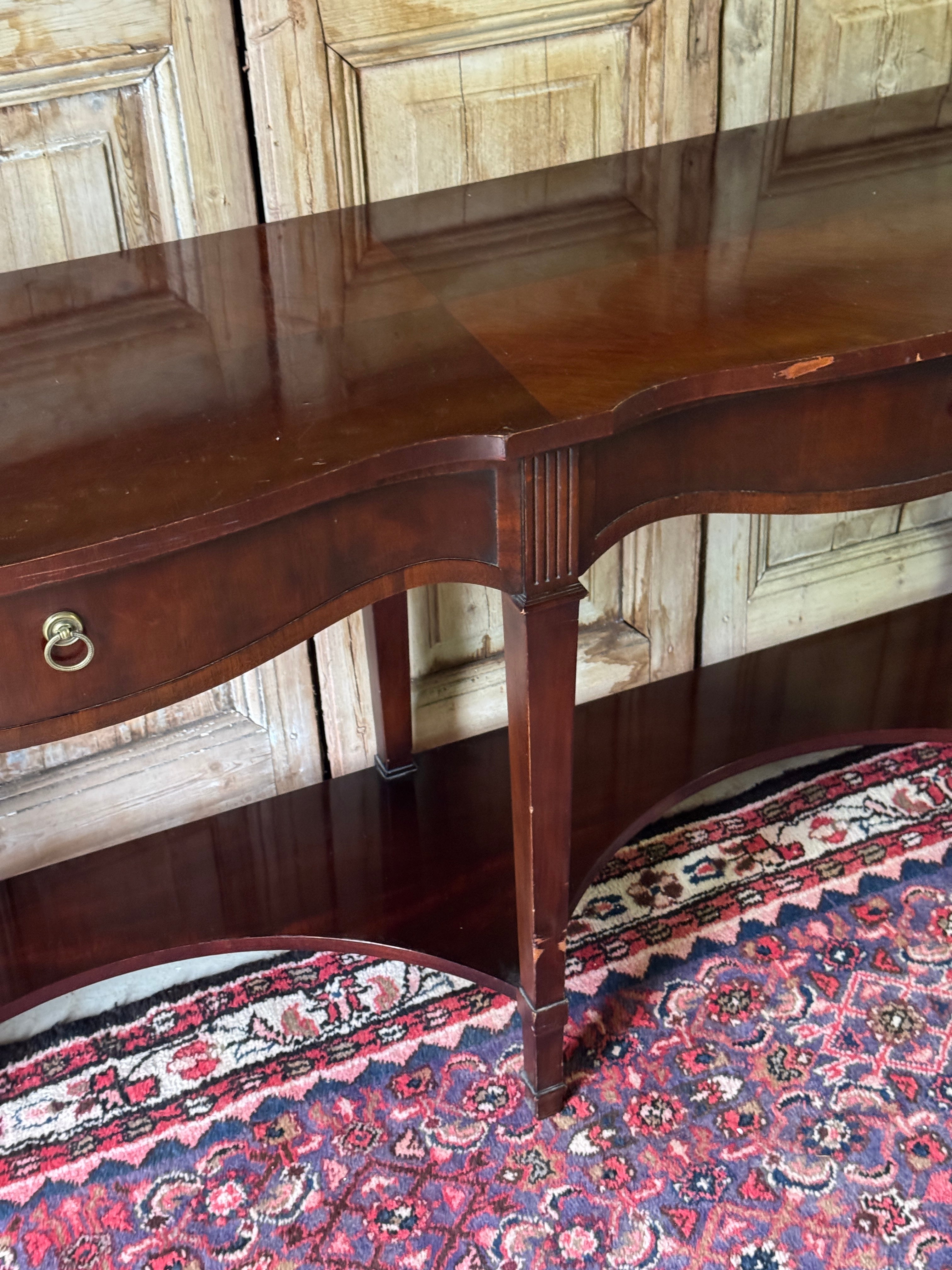 Vintage Drexel Mahogany Console Table