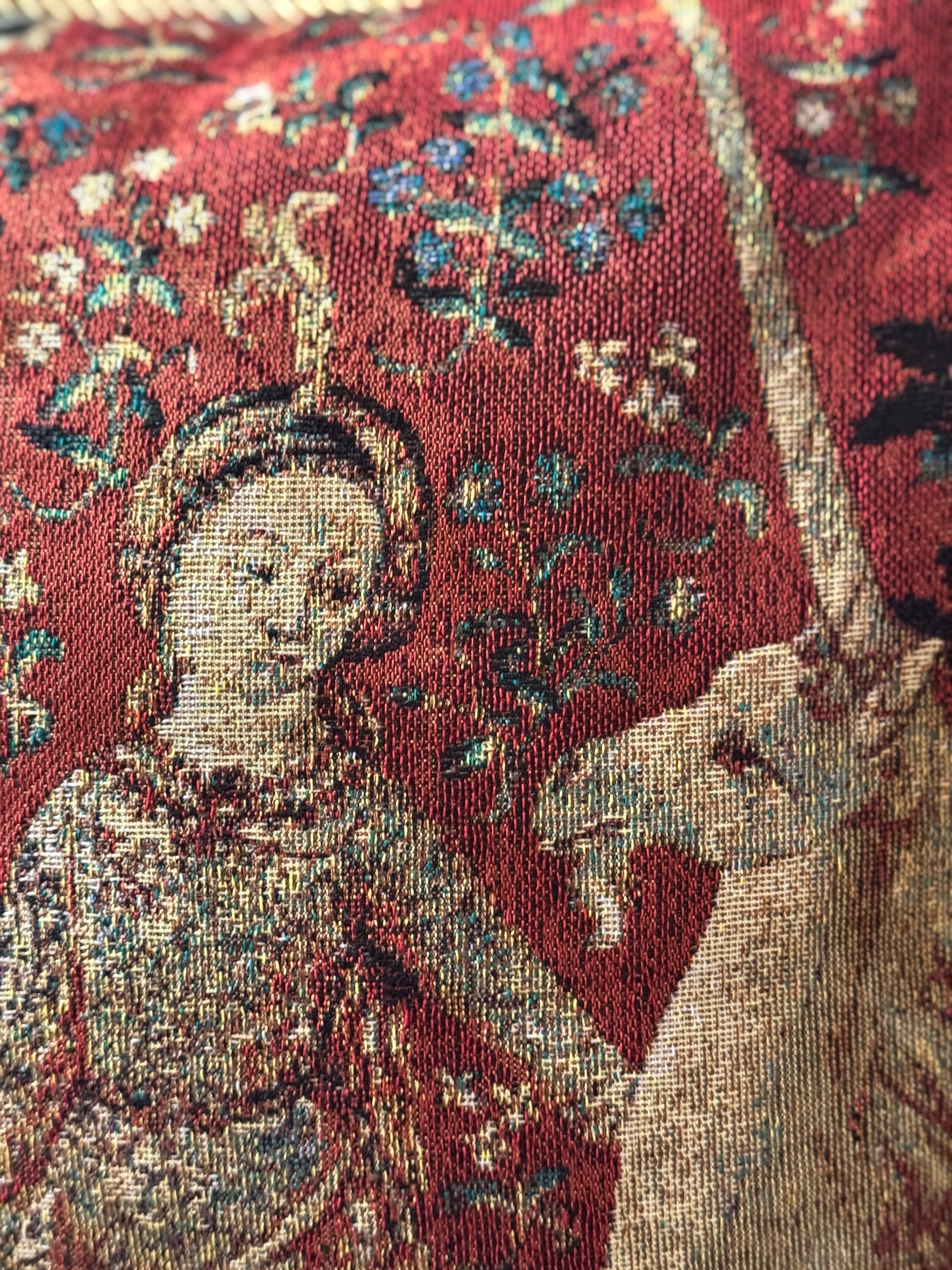 Lady & The Unicorn Square Tapestry Cushion