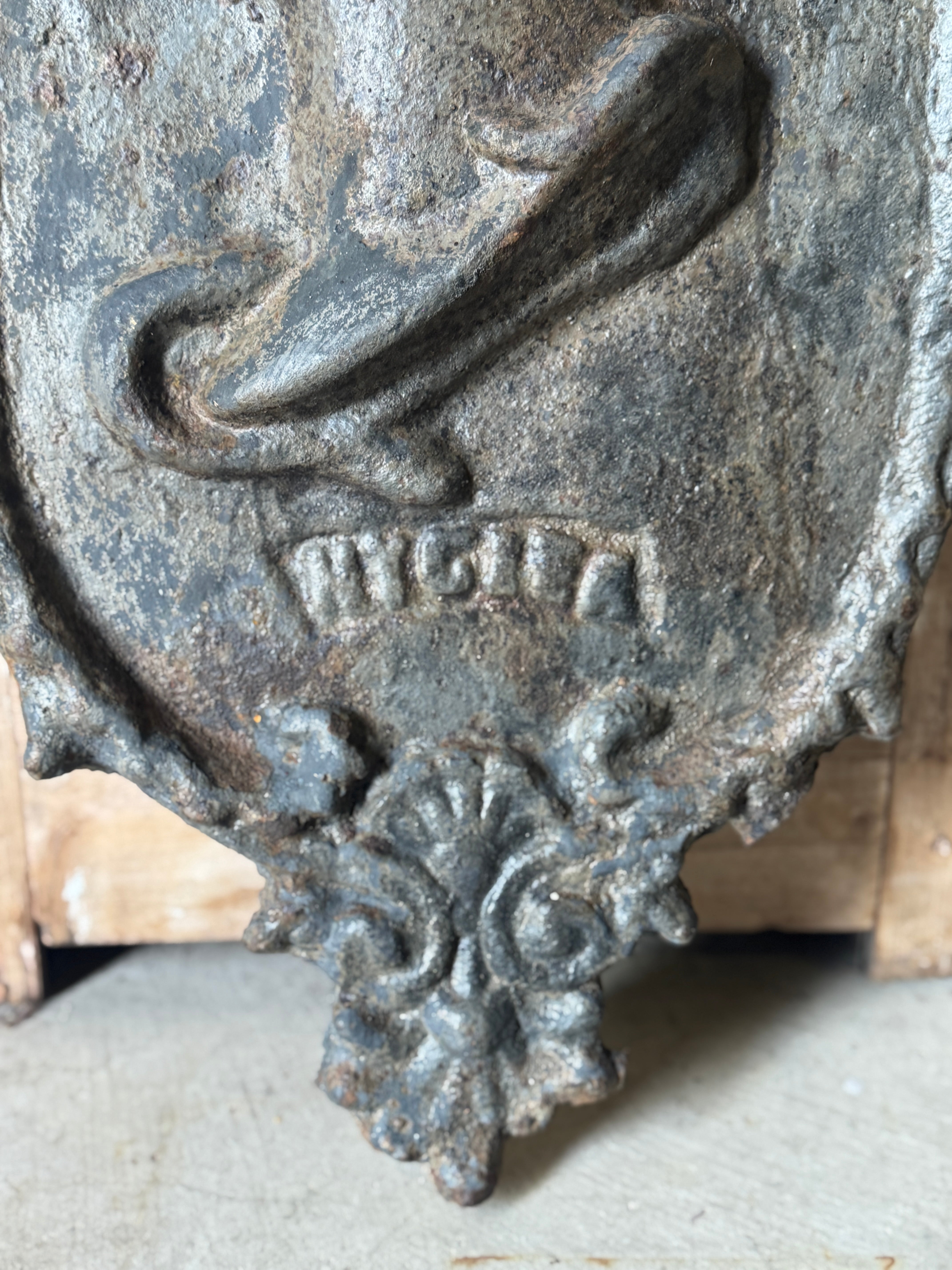 Antique Cast Iron Wall Plaque – Hygieia