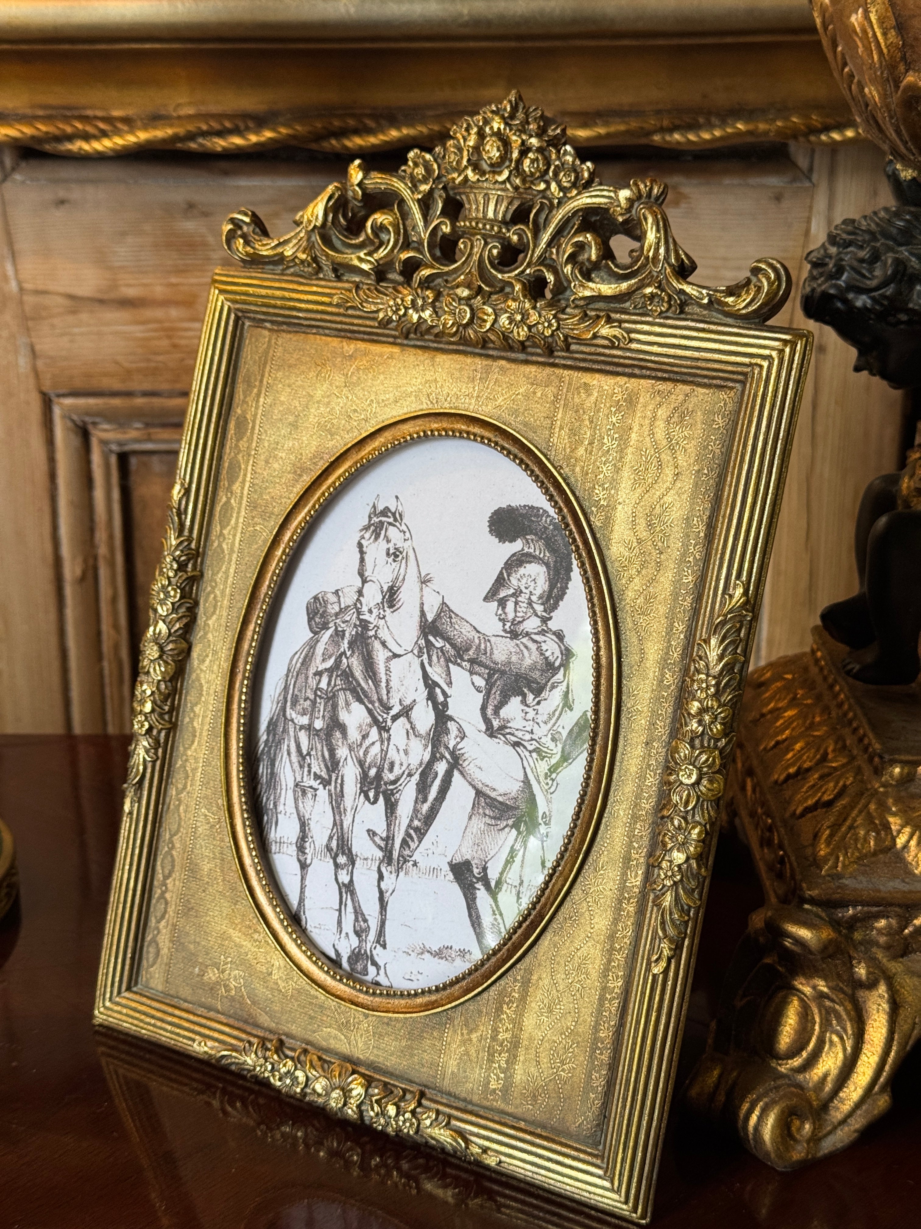 Crested Gilt Photo Frame