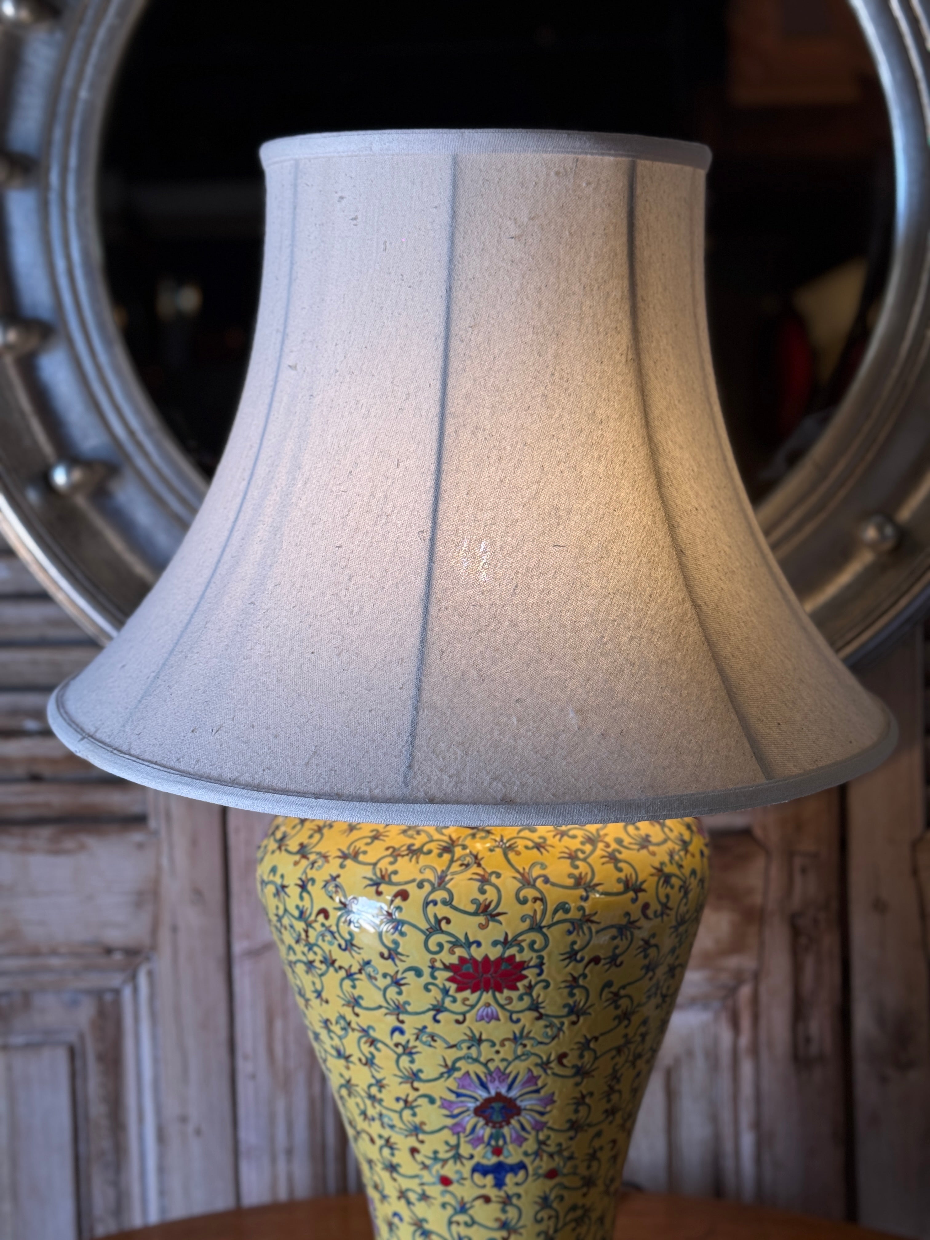 Large Vintage Oriental Table Lamp