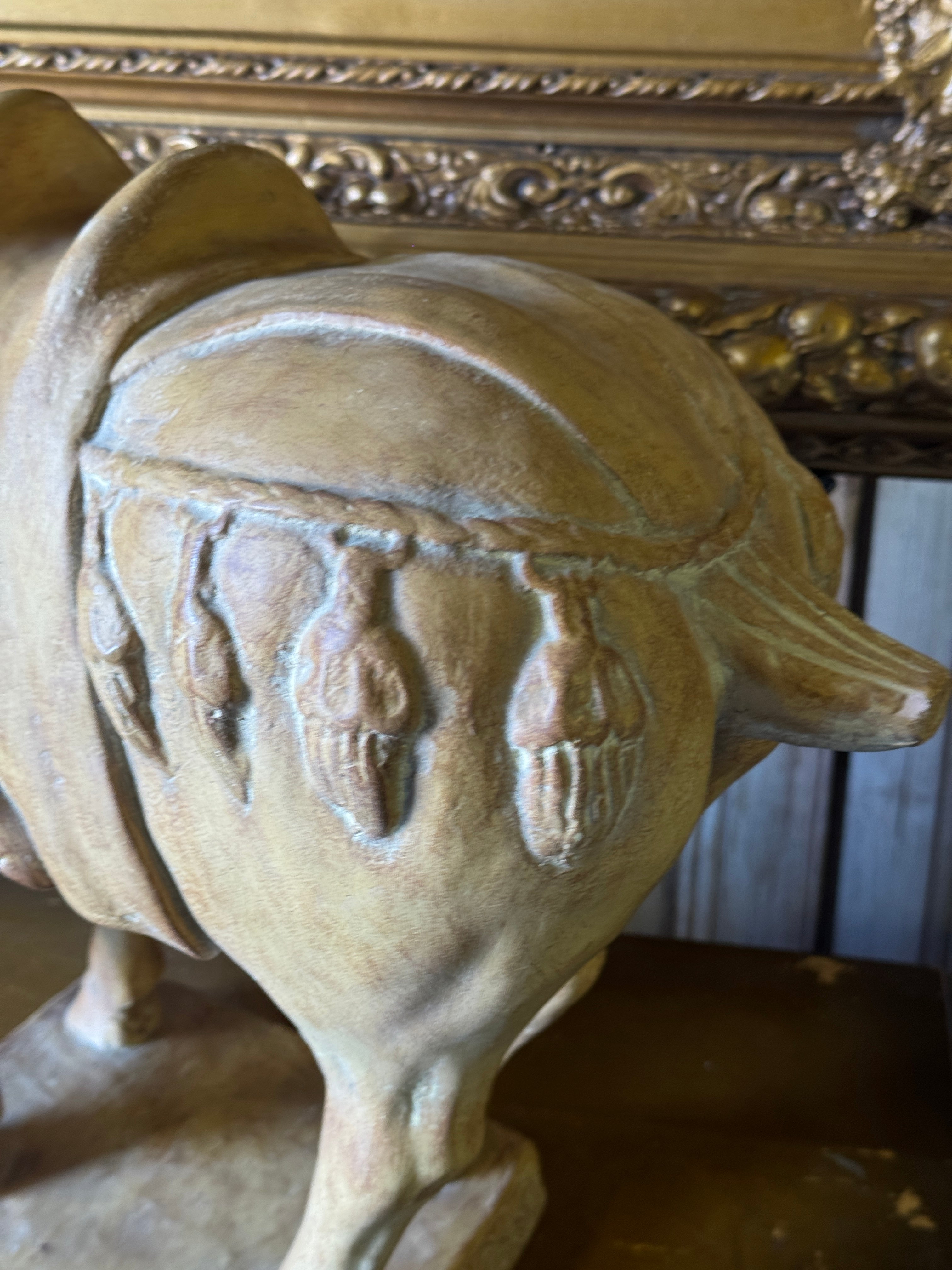 Large Vintage Terracotta Horse Sculpture