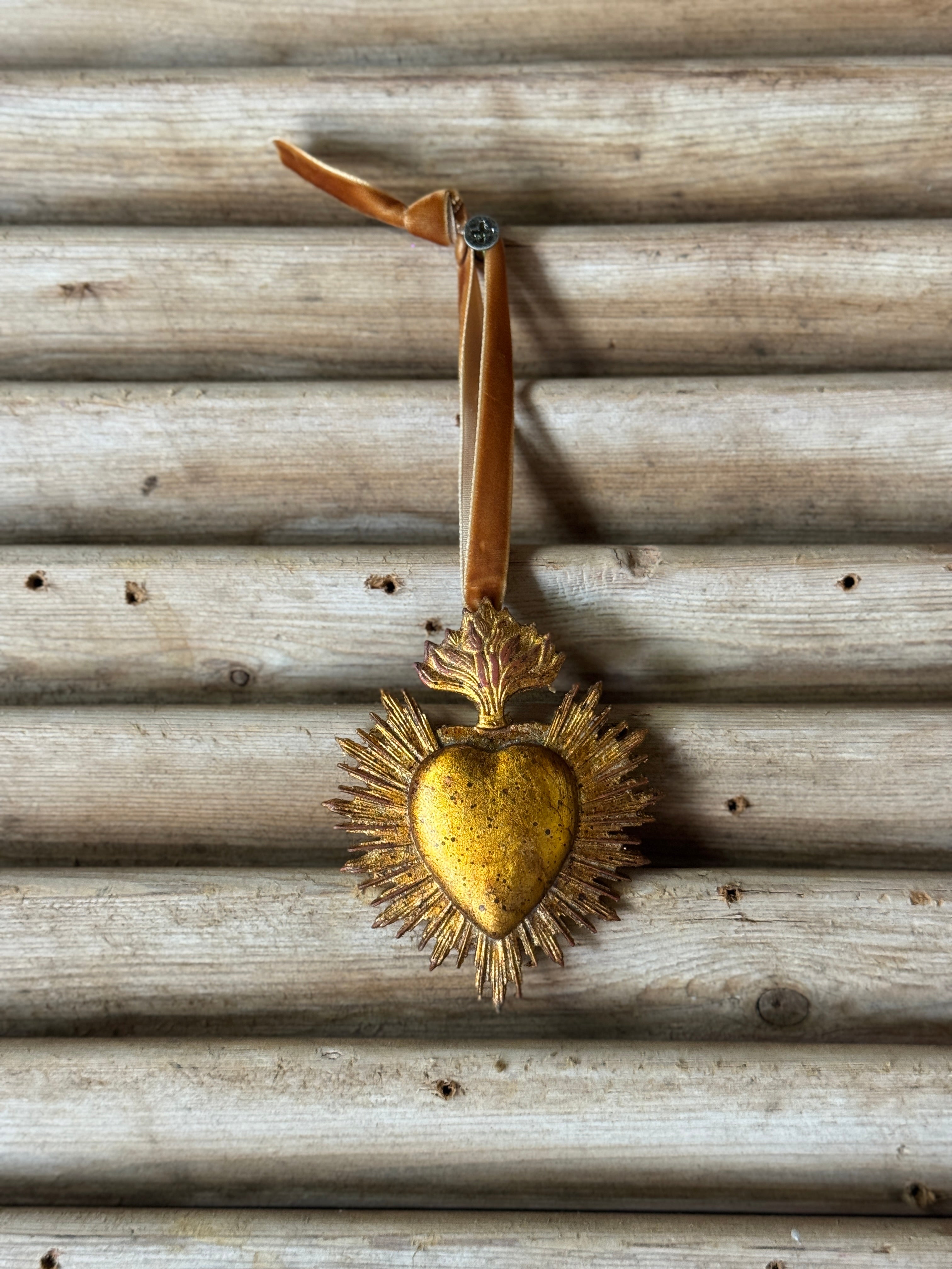 Sacred Heart on Velvet Ribbon