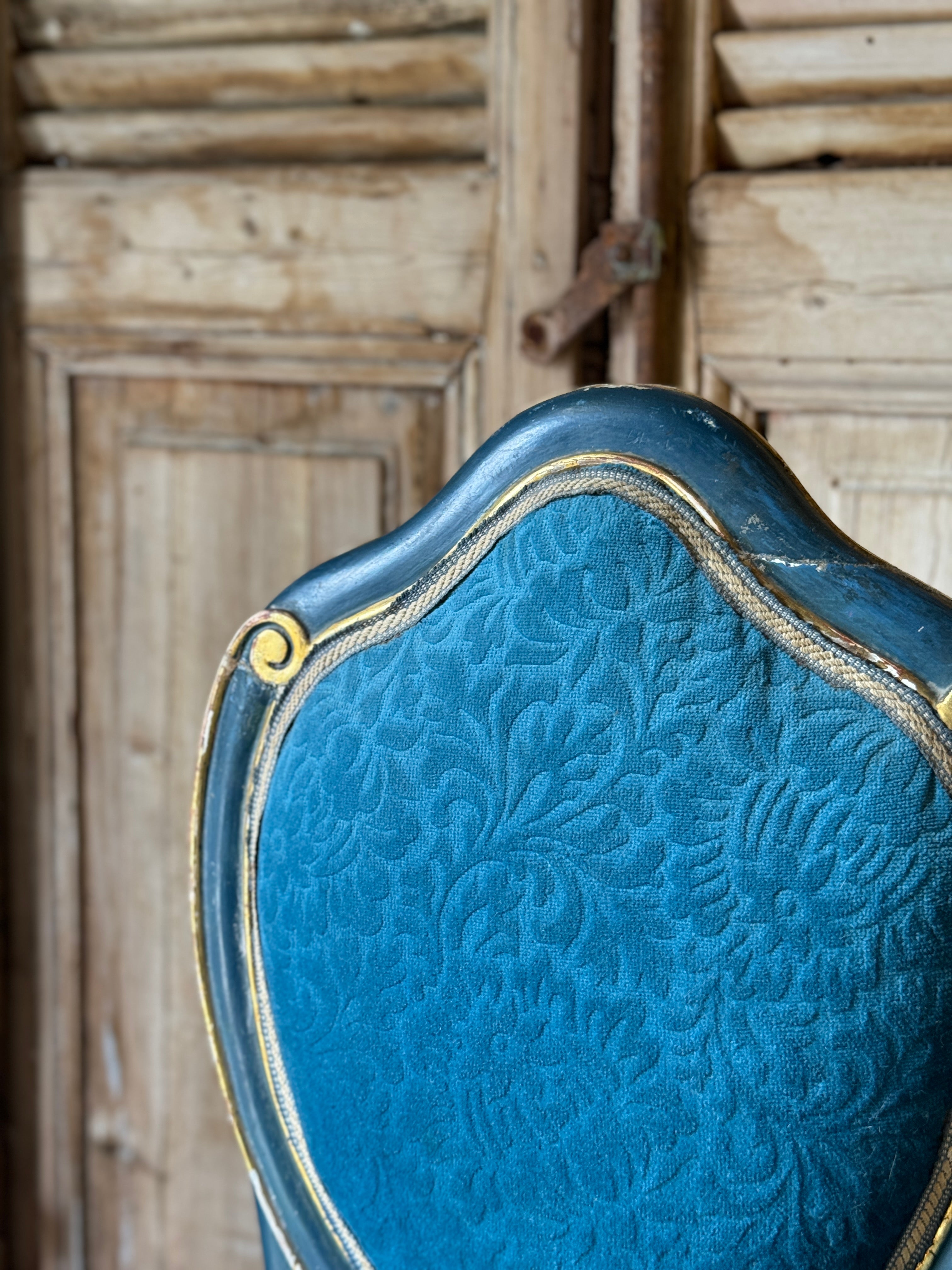 Pair of Antique French Hall Chairs