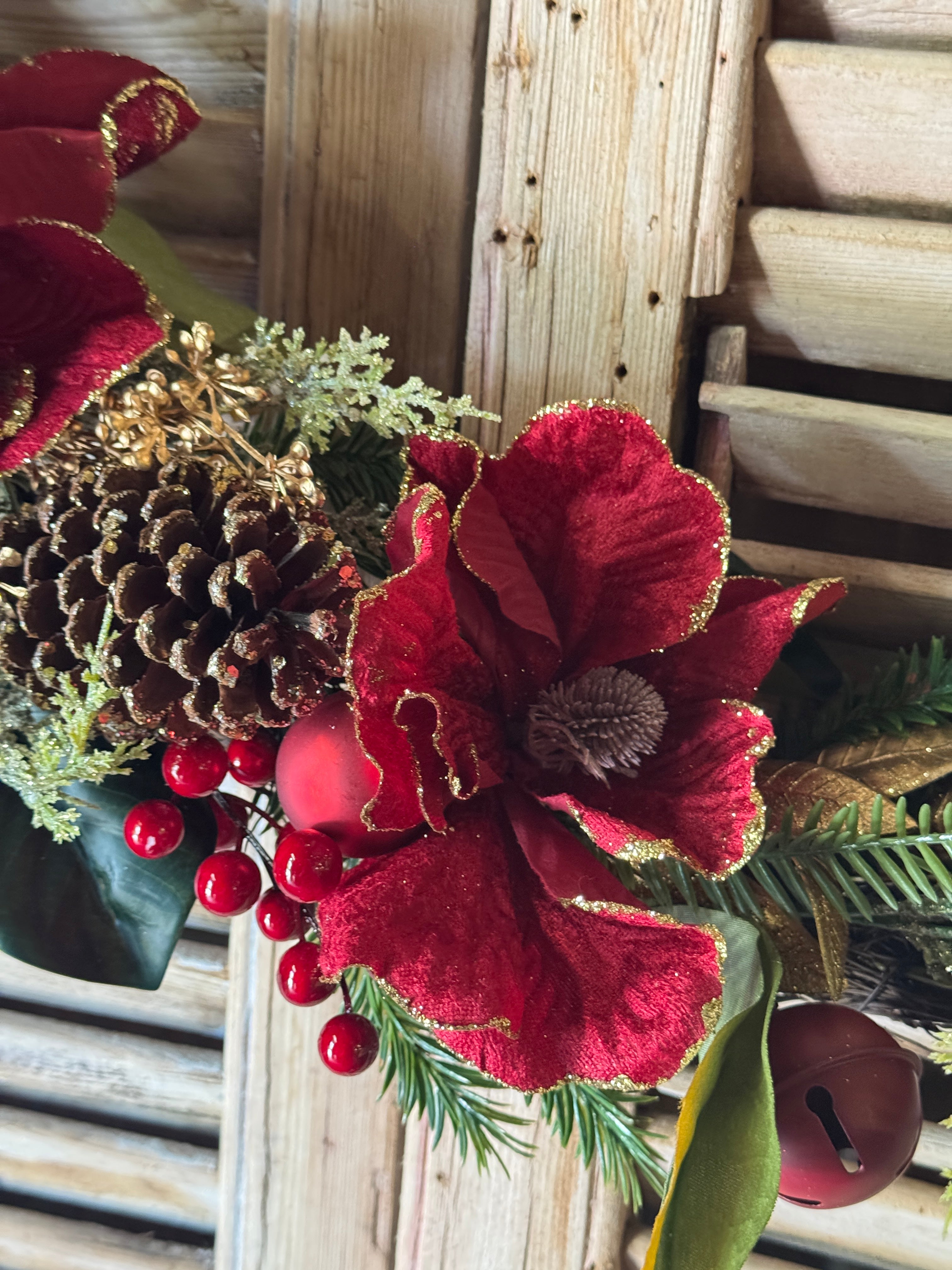 Christmas Magnolia & Pine Garland