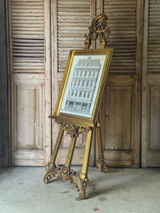 Ornate Rococo Gilt Easel