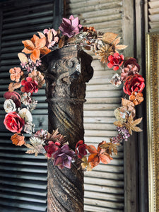 Metal Floral Wreath