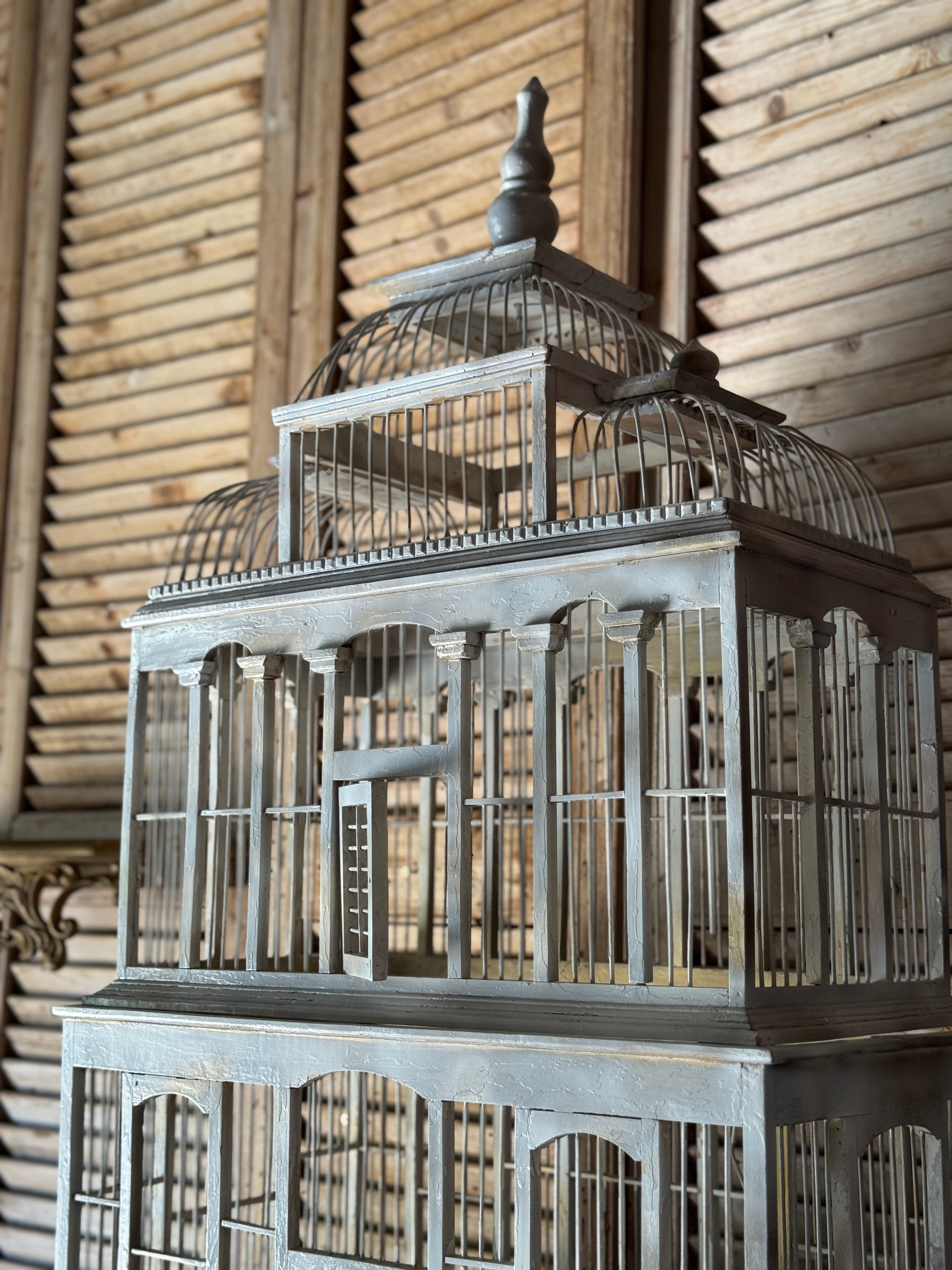 Vintage Timber Birdcage