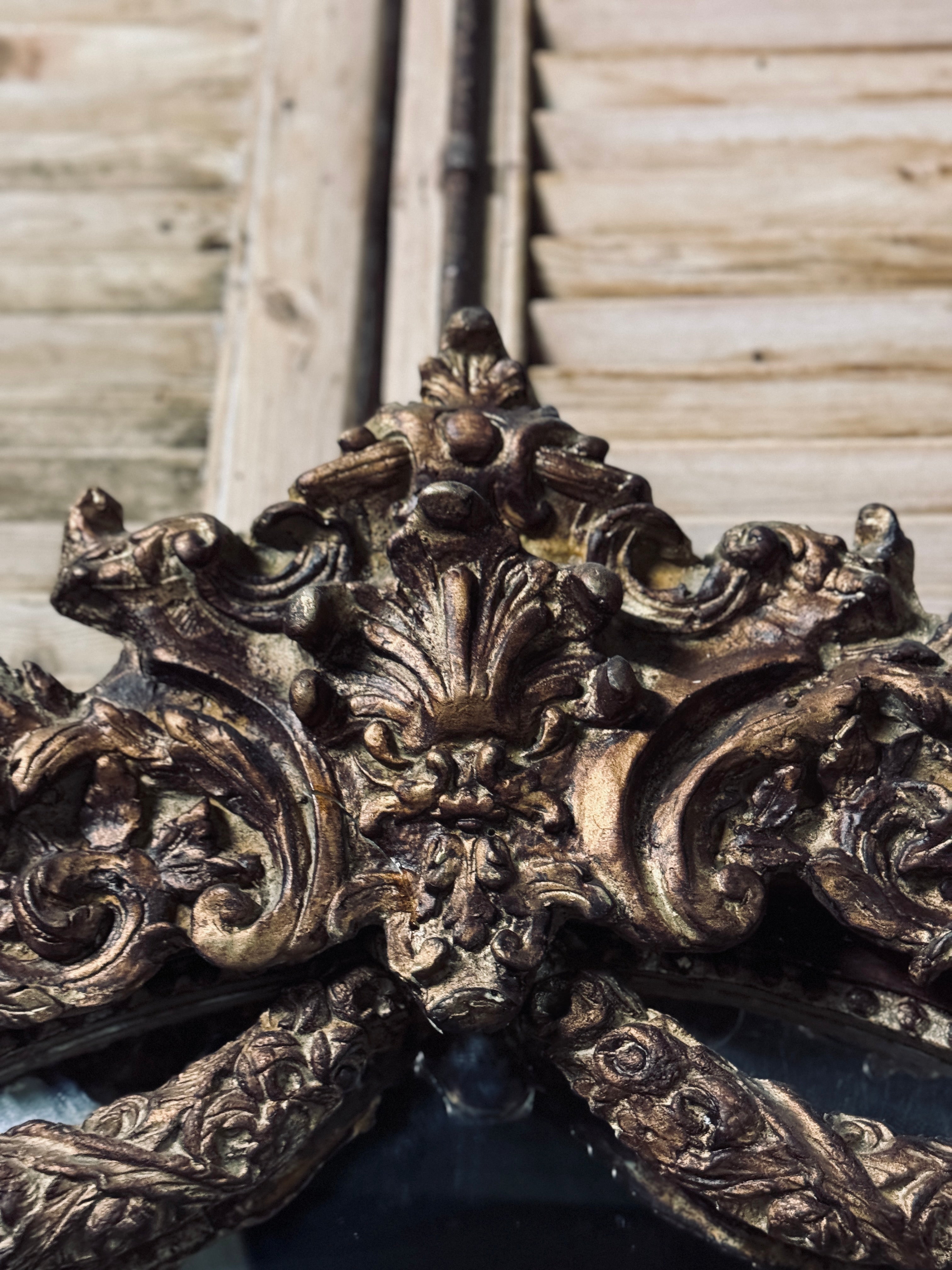 Vintage French Louis XV Style Floor Mirror