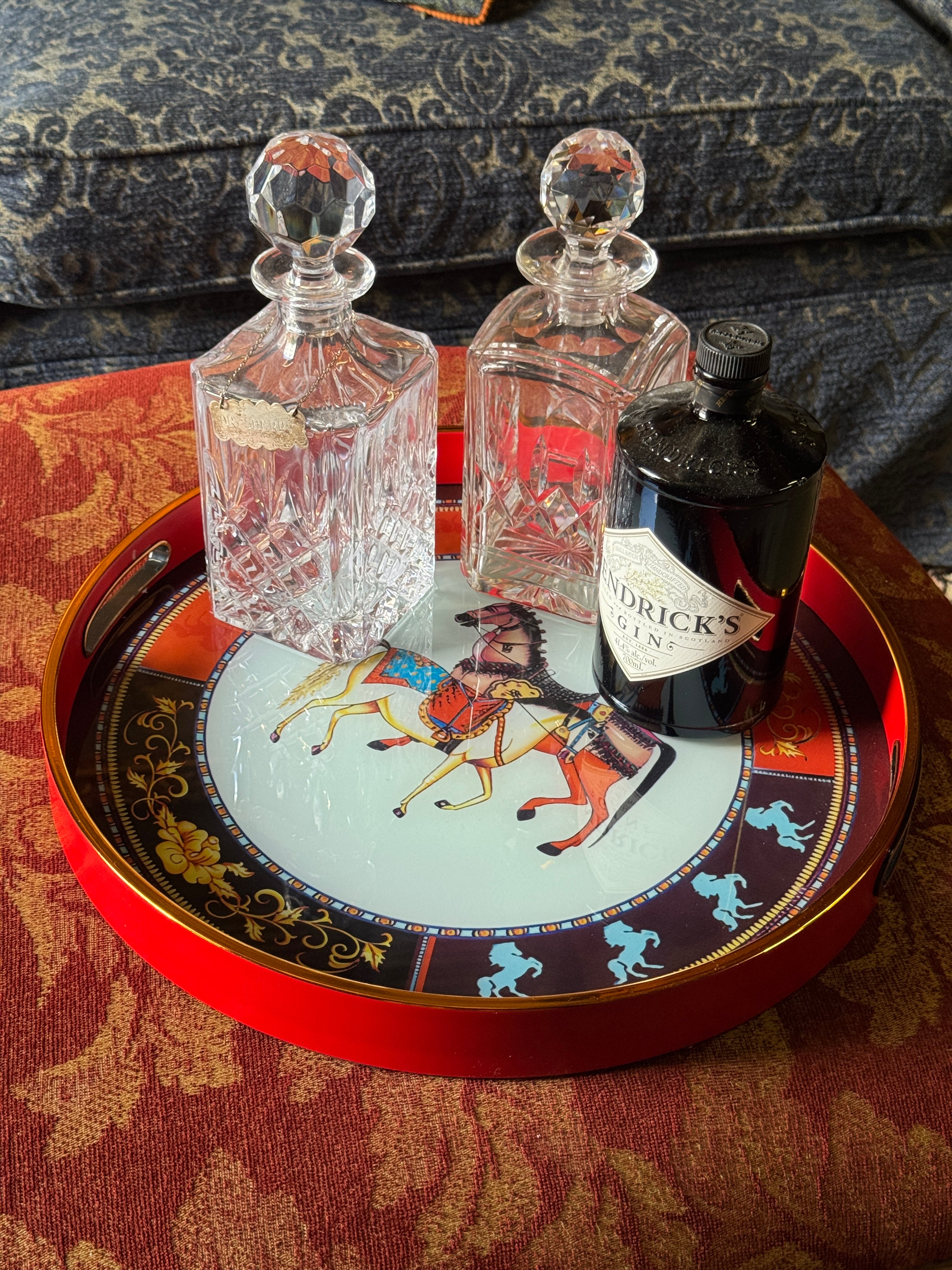 Round Equestrian Serving Tray (2 sizes)