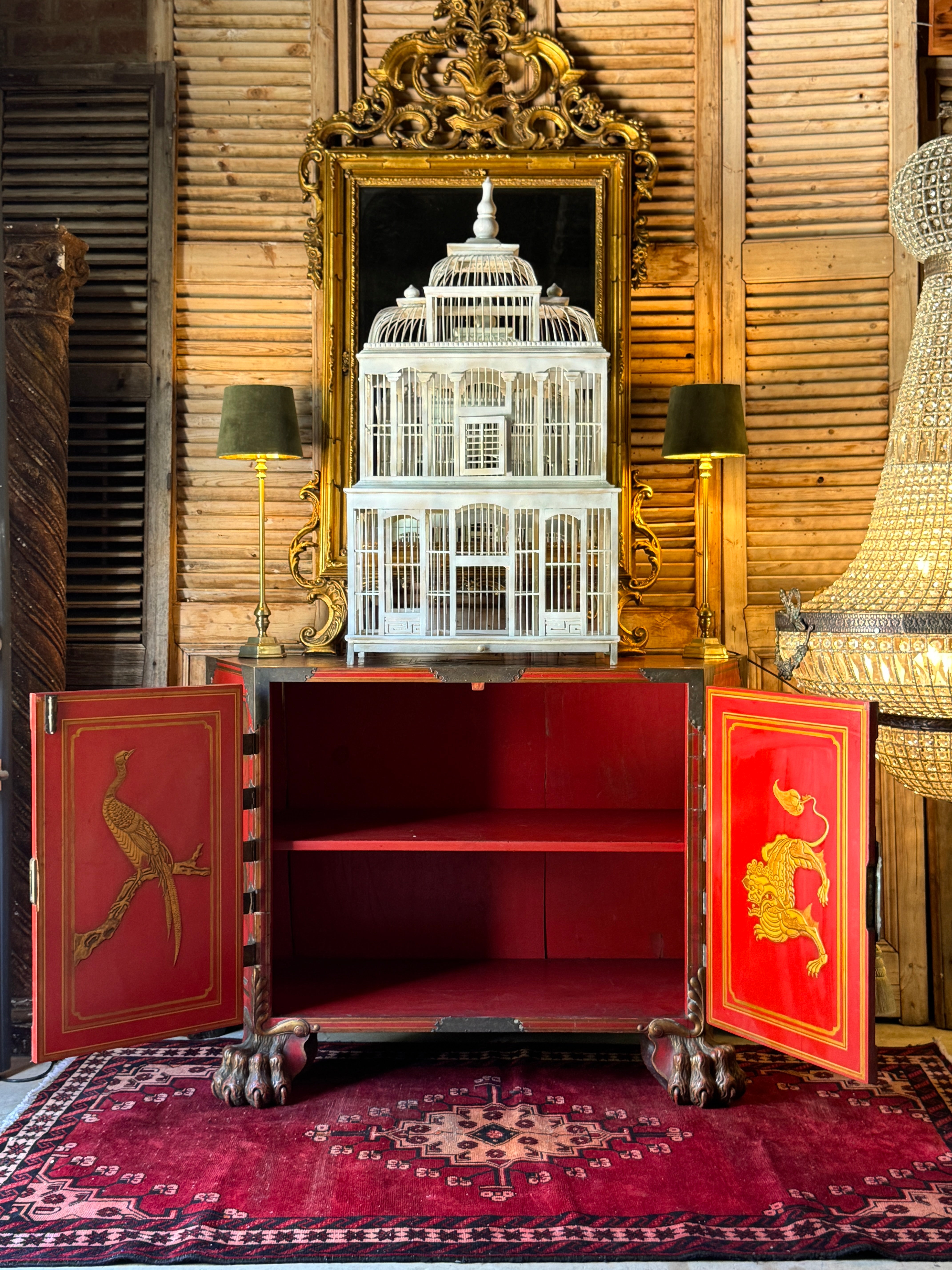 Late 19th Century English Chinoiserie Cabinet