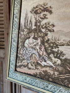 Framed Vintage Tapestry