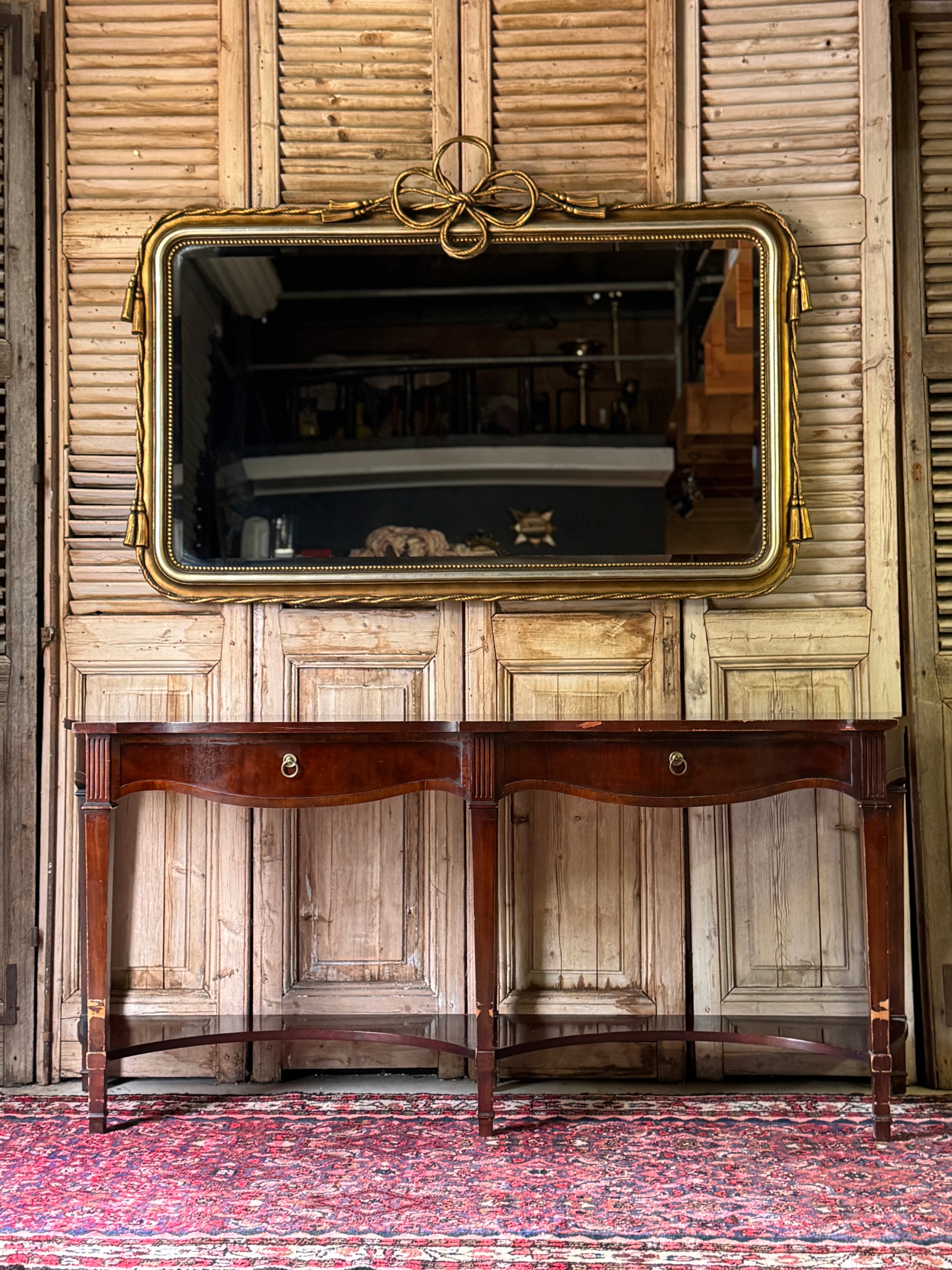 Vintage Drexel Mahogany Console Table