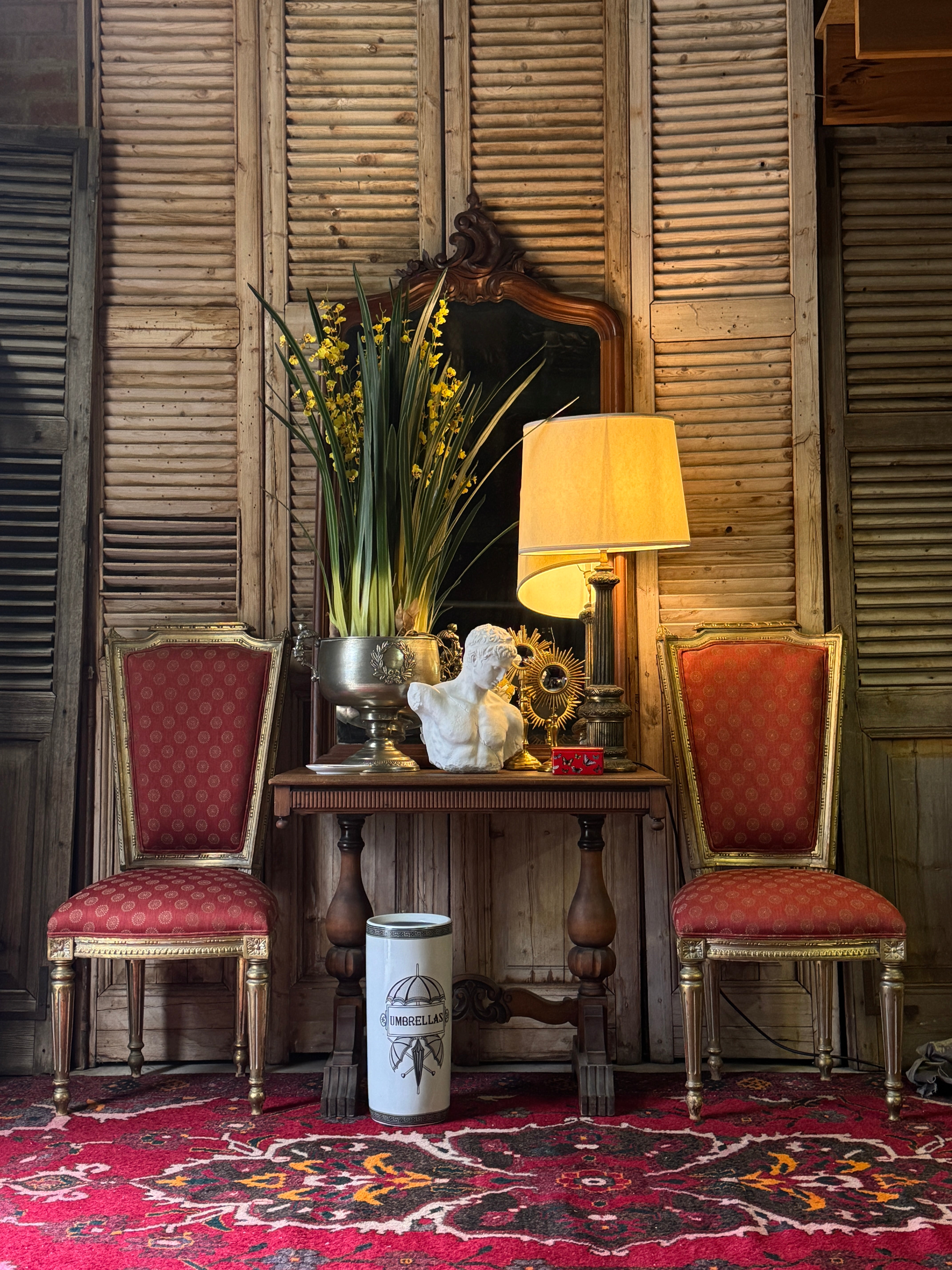 Giant Faux Yellow Dancing Orchid in Paper Pot