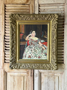 Vintage Gilt Framed Portrait Painting
