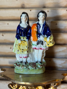 Antique Staffordshire Figurine – Musical Couple