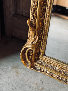 French Cherub Floor Mirror