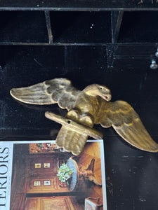 Antique Giltwood Eagle Wall Mount
