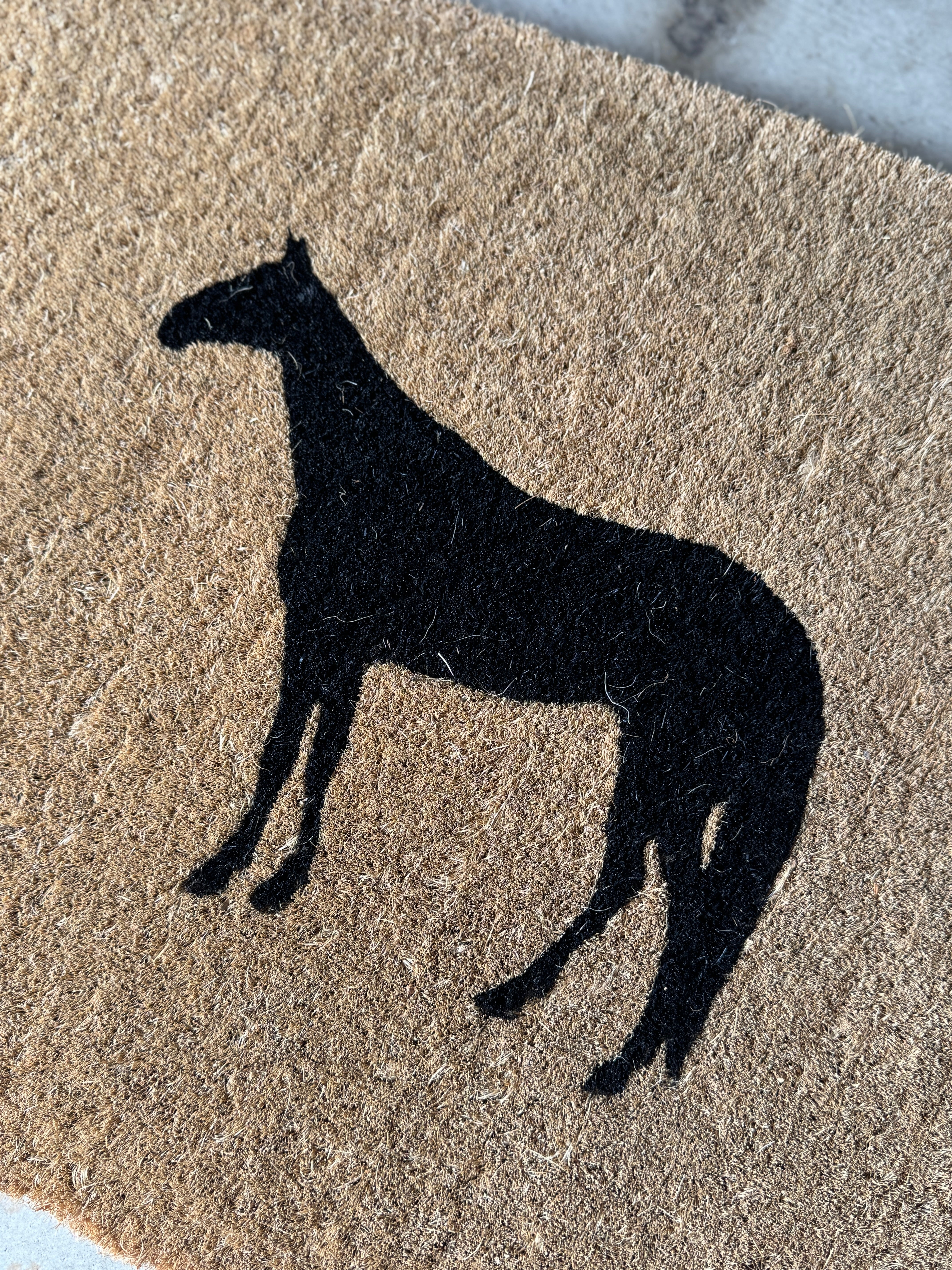 Horse Silhouette Coir Doormat