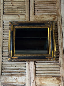 Vintage Black & Gold Gilt Mirror