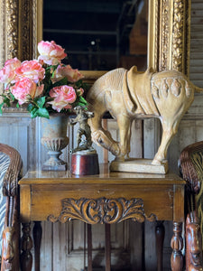 Large Vintage Terracotta Horse Sculpture