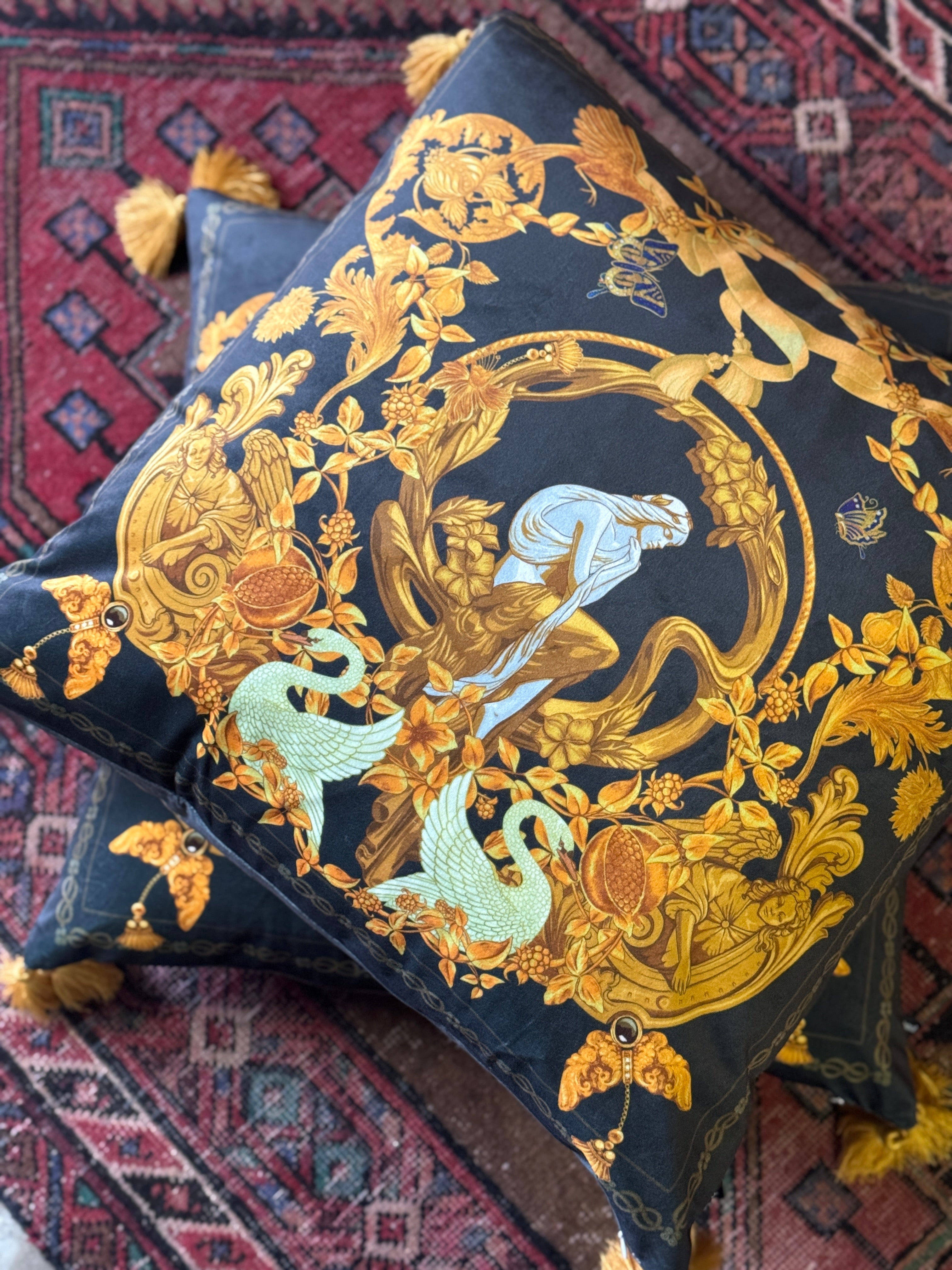 Large Classic Cushion With Tassels