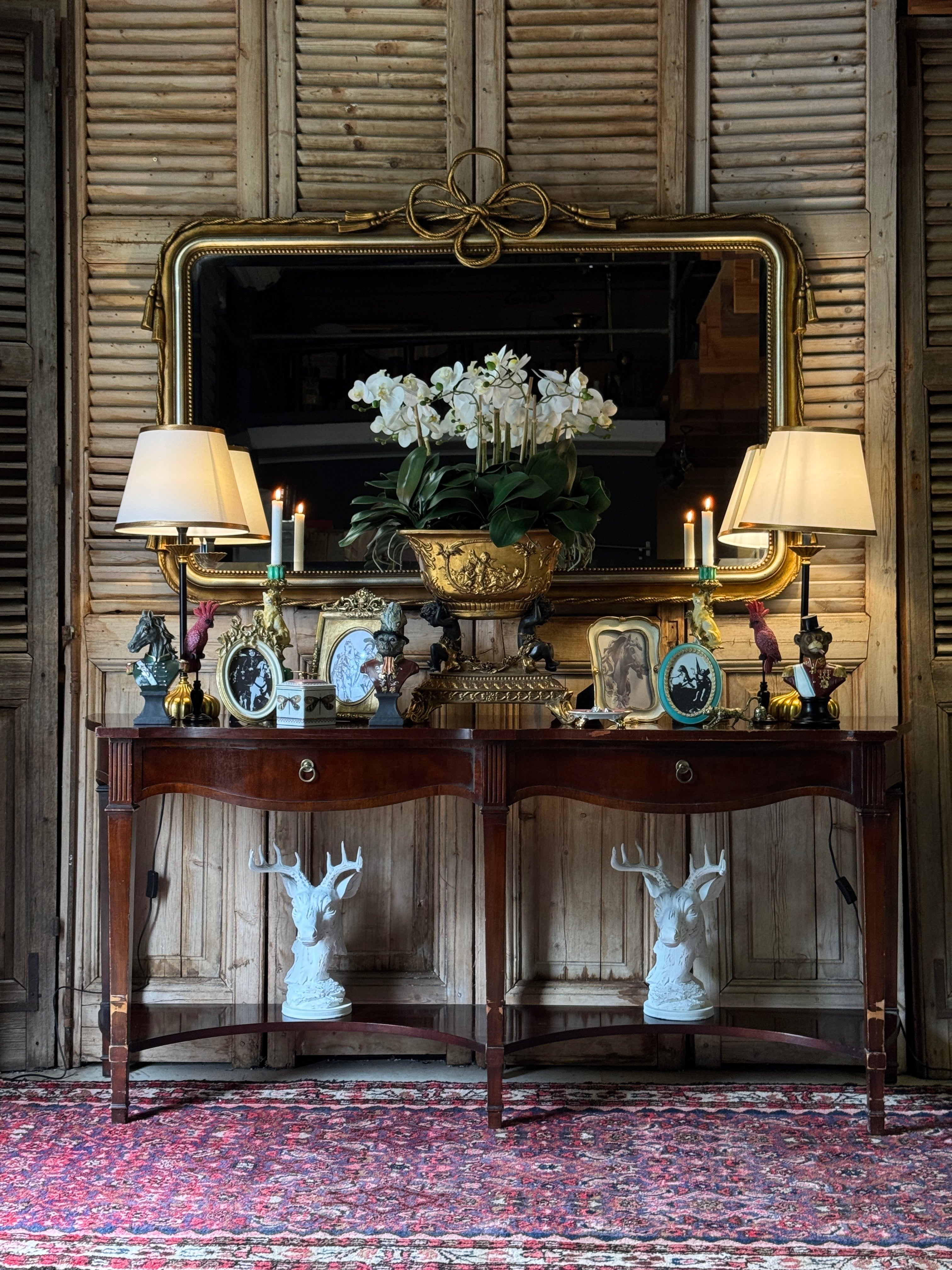 Ornate Lioness Taper Candelabra