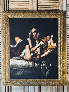 Gilt Framed Print of 'Judith Slaying Holofernes' by Artemisia Gentileschi