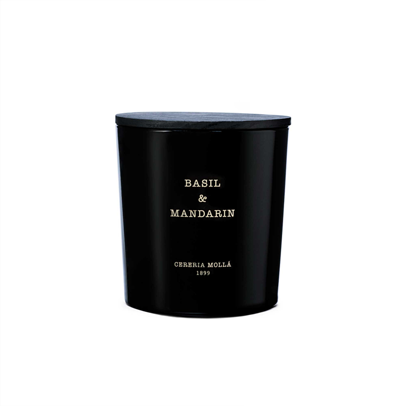 Basil & Mandarin Candle 230g (50hour) by Cereria Mollá